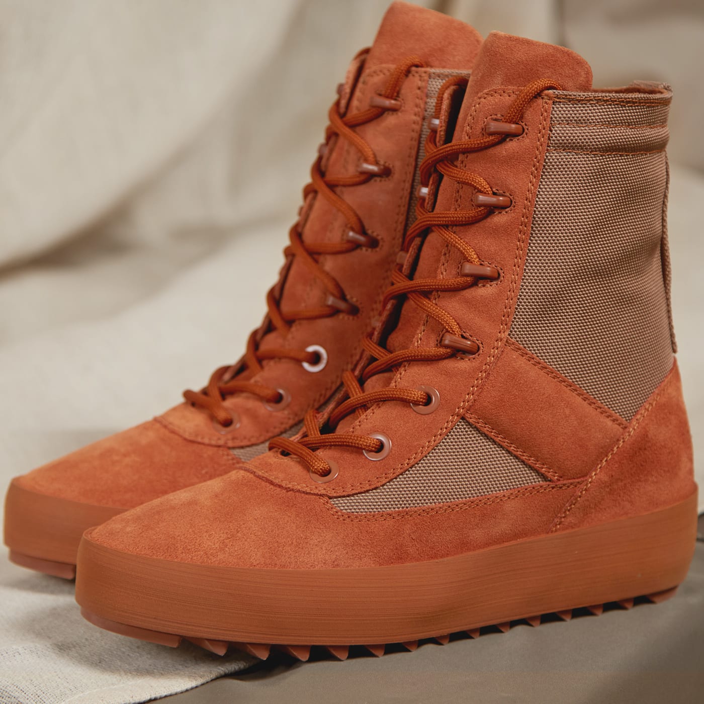 Yeezy Season 3 Womens Military Boot Burnt Sienna END. Launches