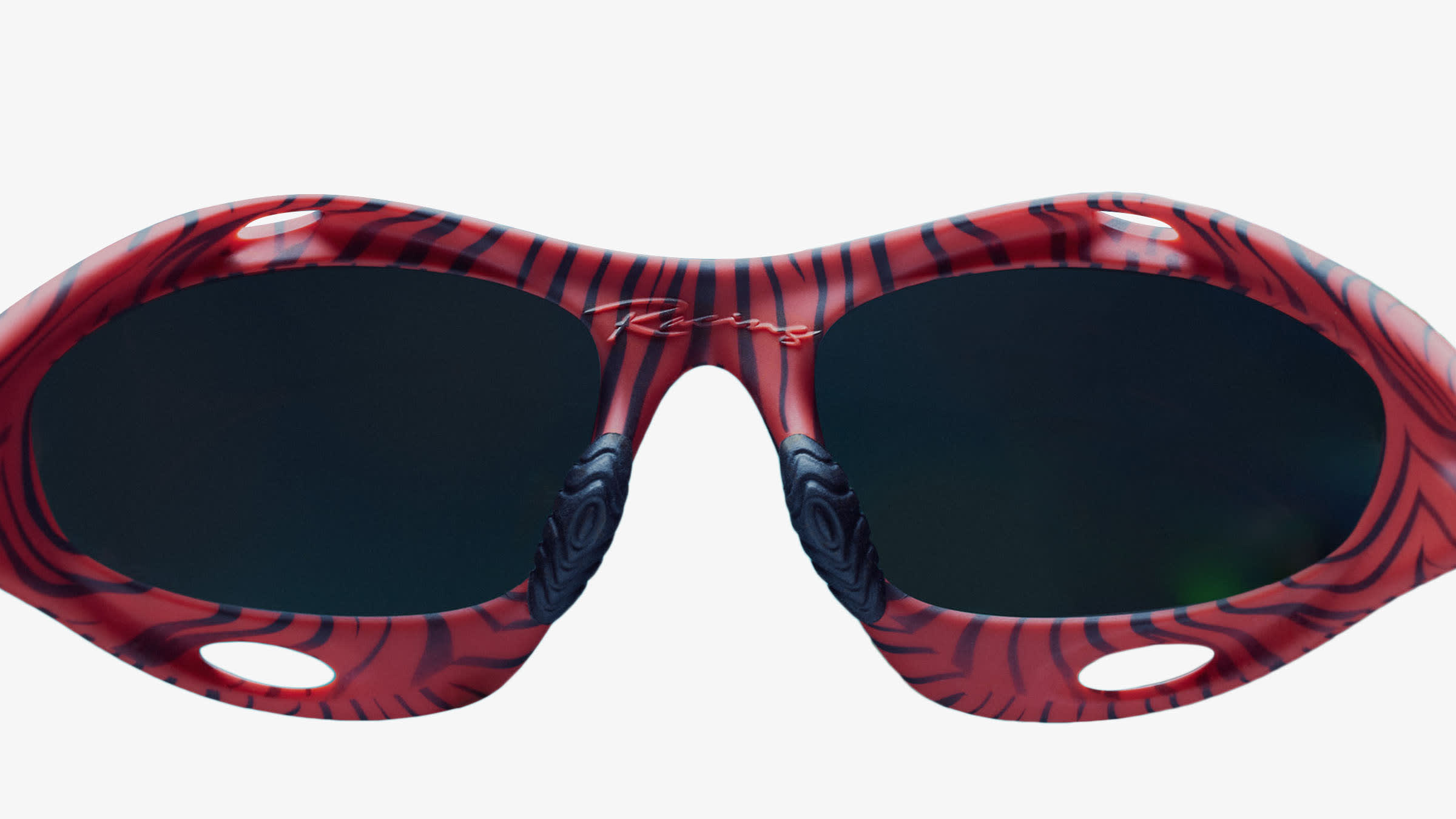 Oakley MUZM Racing Jacket Sunglasses (Red Tiger & Prizm Black