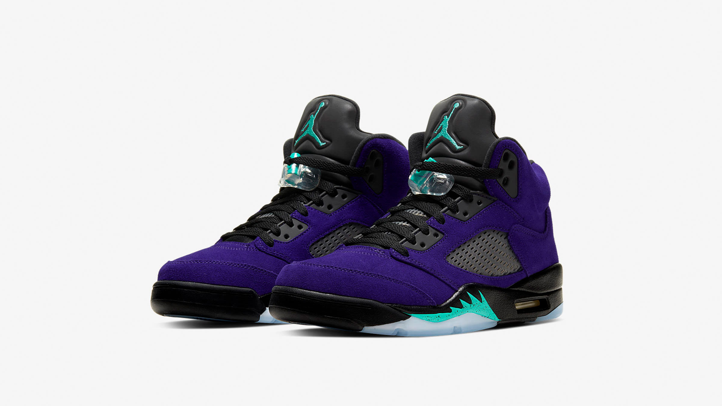 Air Jordan 5 Retro (Grape Ice & New Emerald) END. Launches