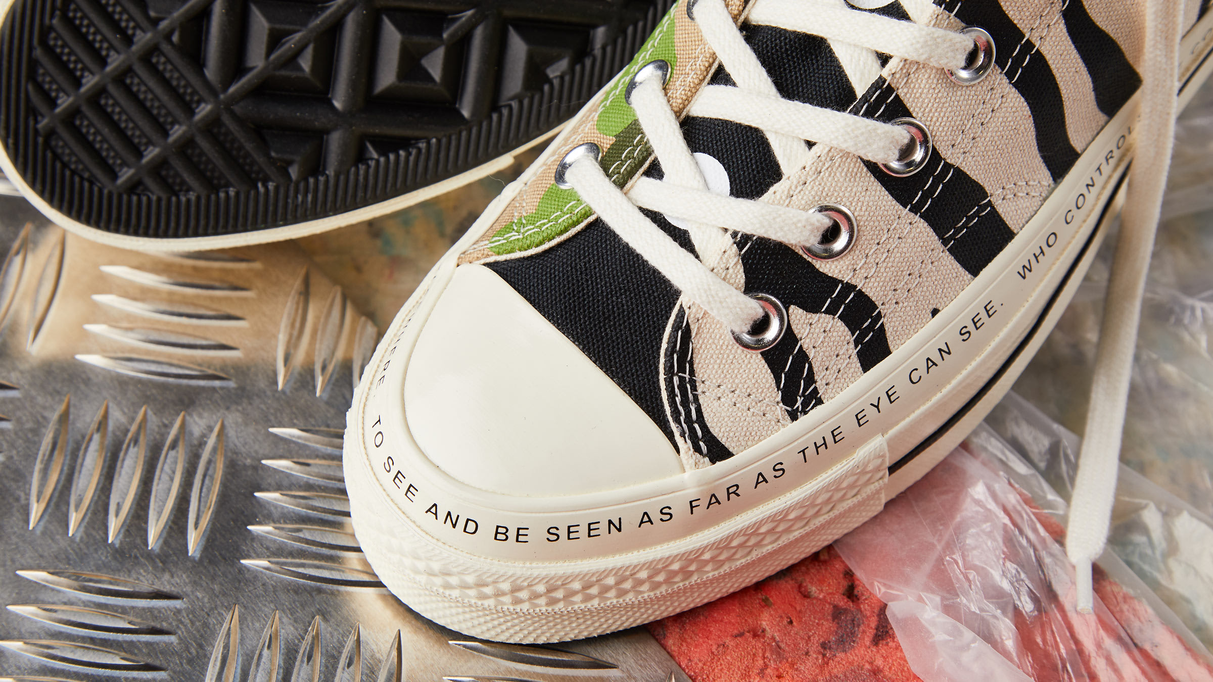 Converse x Brain Dead Chuck Taylor 70's Hi (Egret, Black & Multi) | END ...