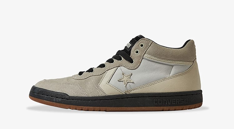 grey leather converse