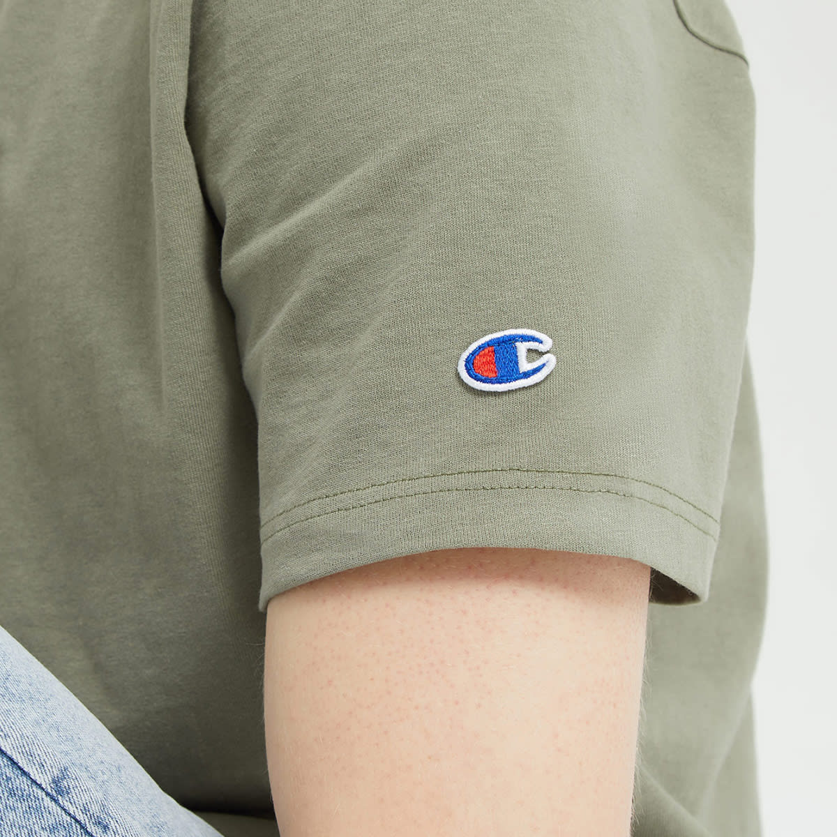 END. x Champion Reverse Weave Jersey Tee (Olive) | END. Launches