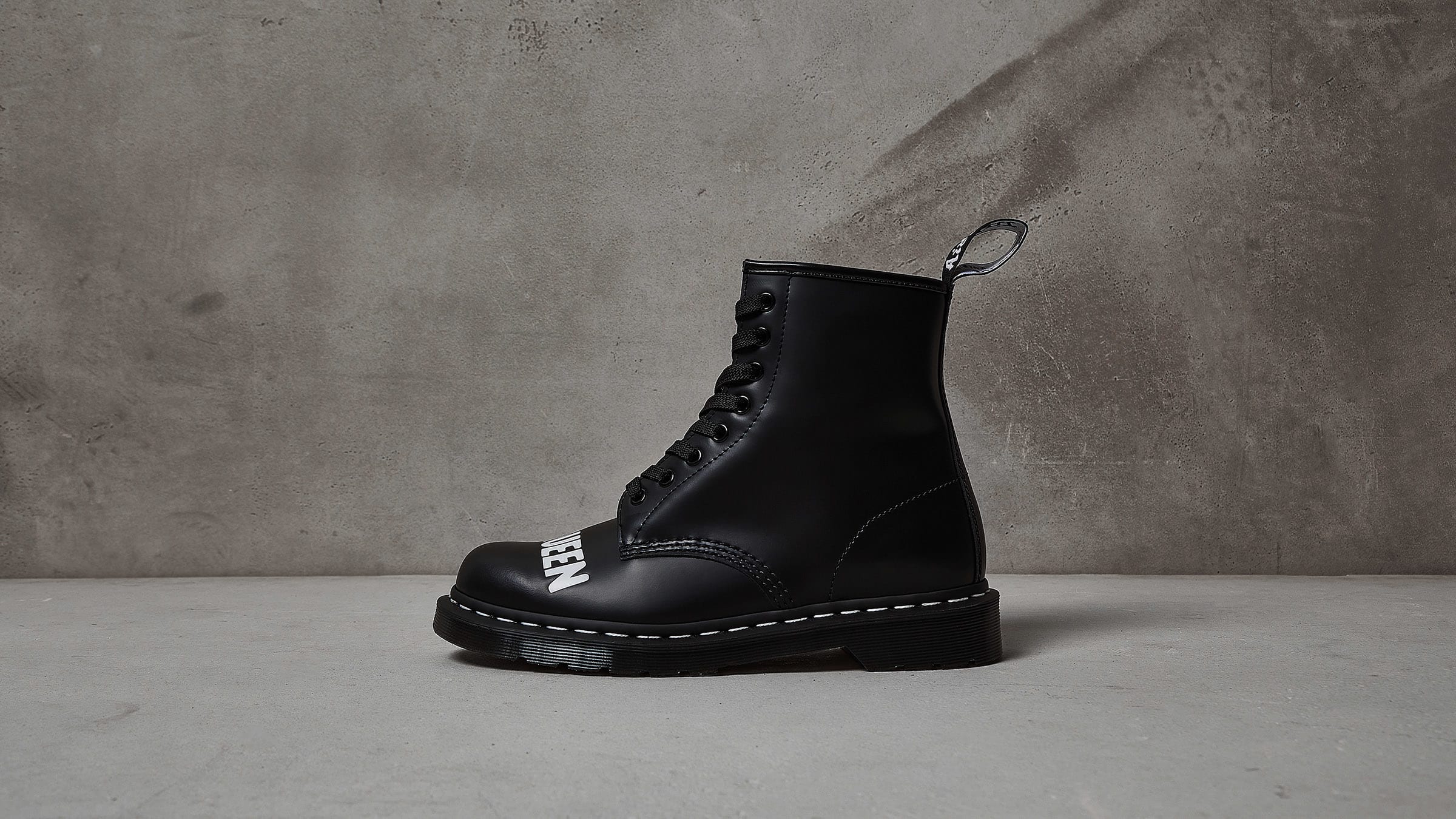 Dr Martens 1460 Sex Pistols 8 Eye Boot Black Milled Smooth End Launches