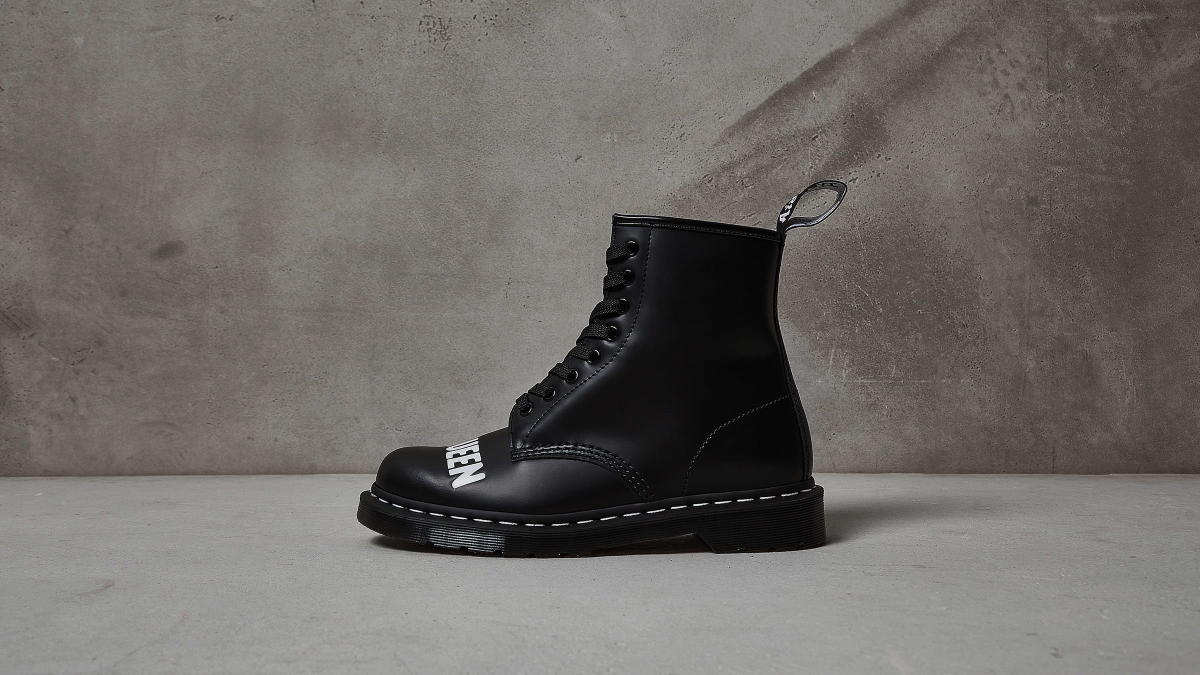 Dr Martens 1460 Sex Pistols 8 Eye Boot Black Milled Smooth