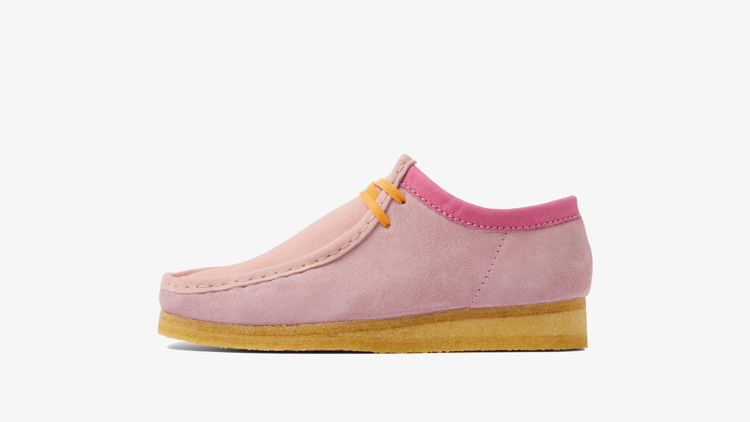 pink wallabee clarks