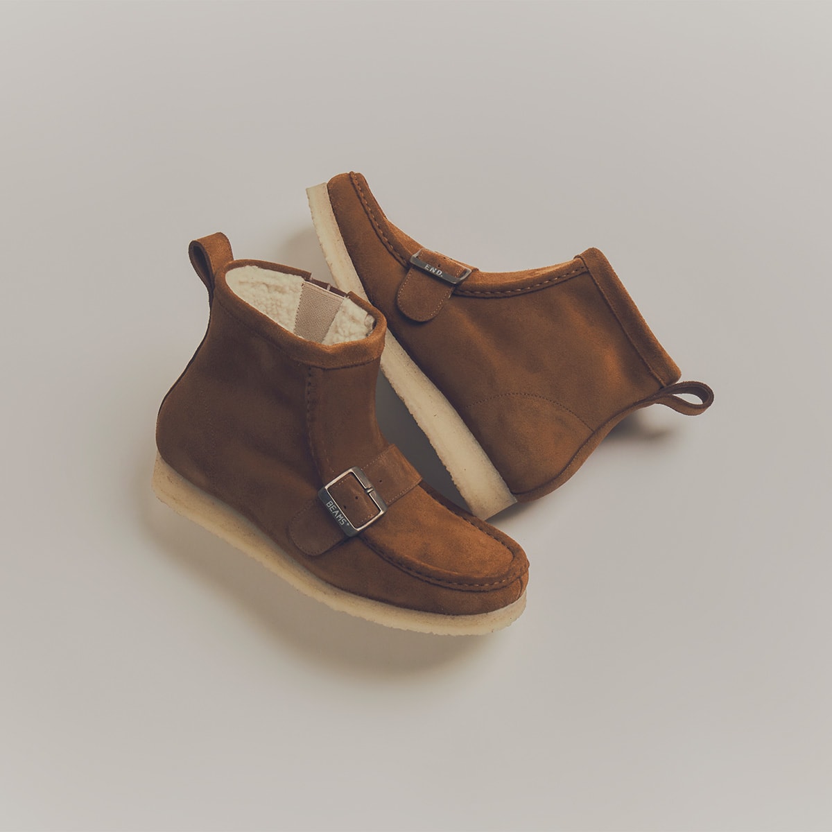 END. x Clarks Originals x Beams Plus Walla Hi Strap (Dark Brown