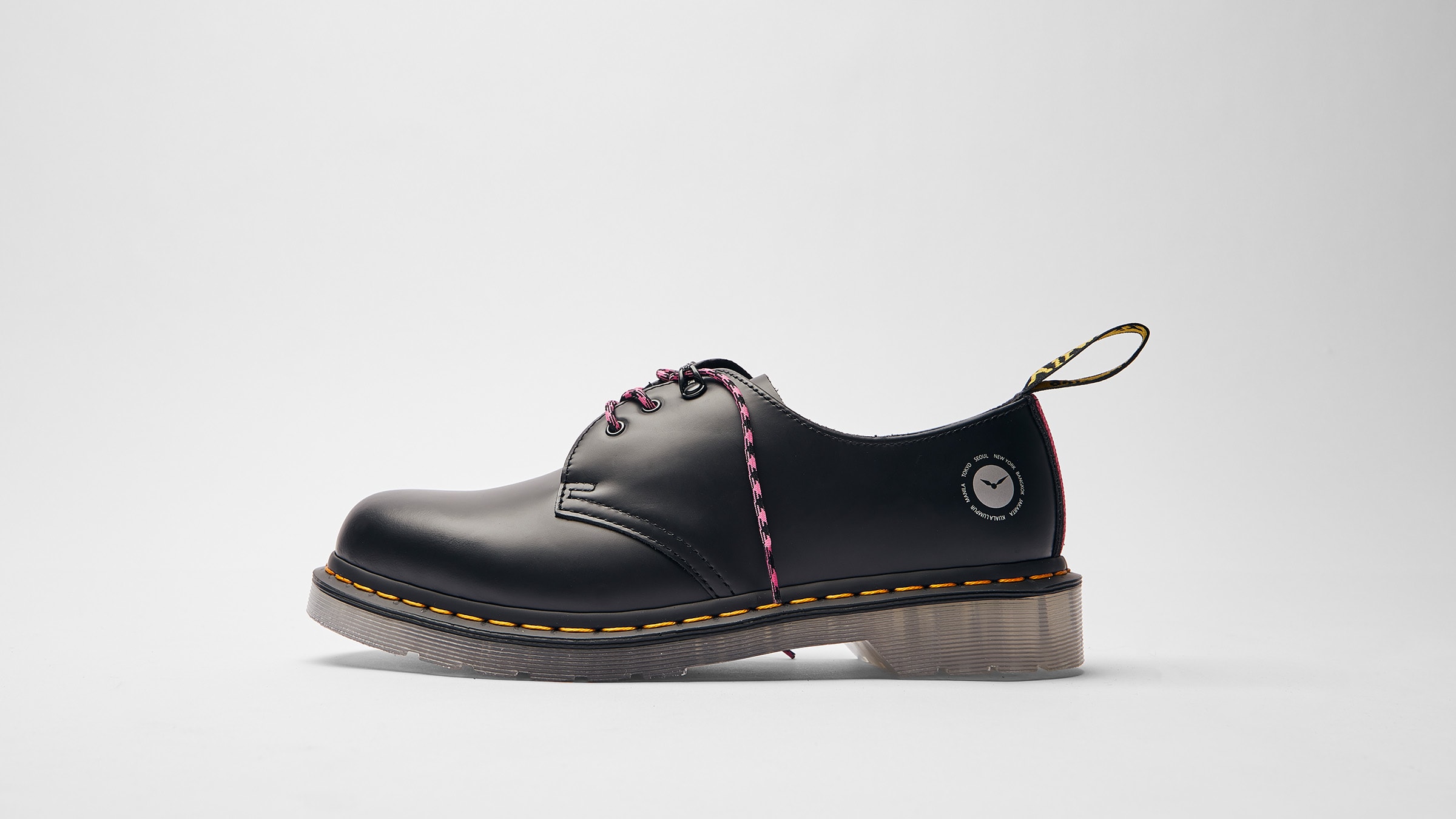 Dr. Martens x Atmos 1461 Shoe (Black Smooth) | END. Launches