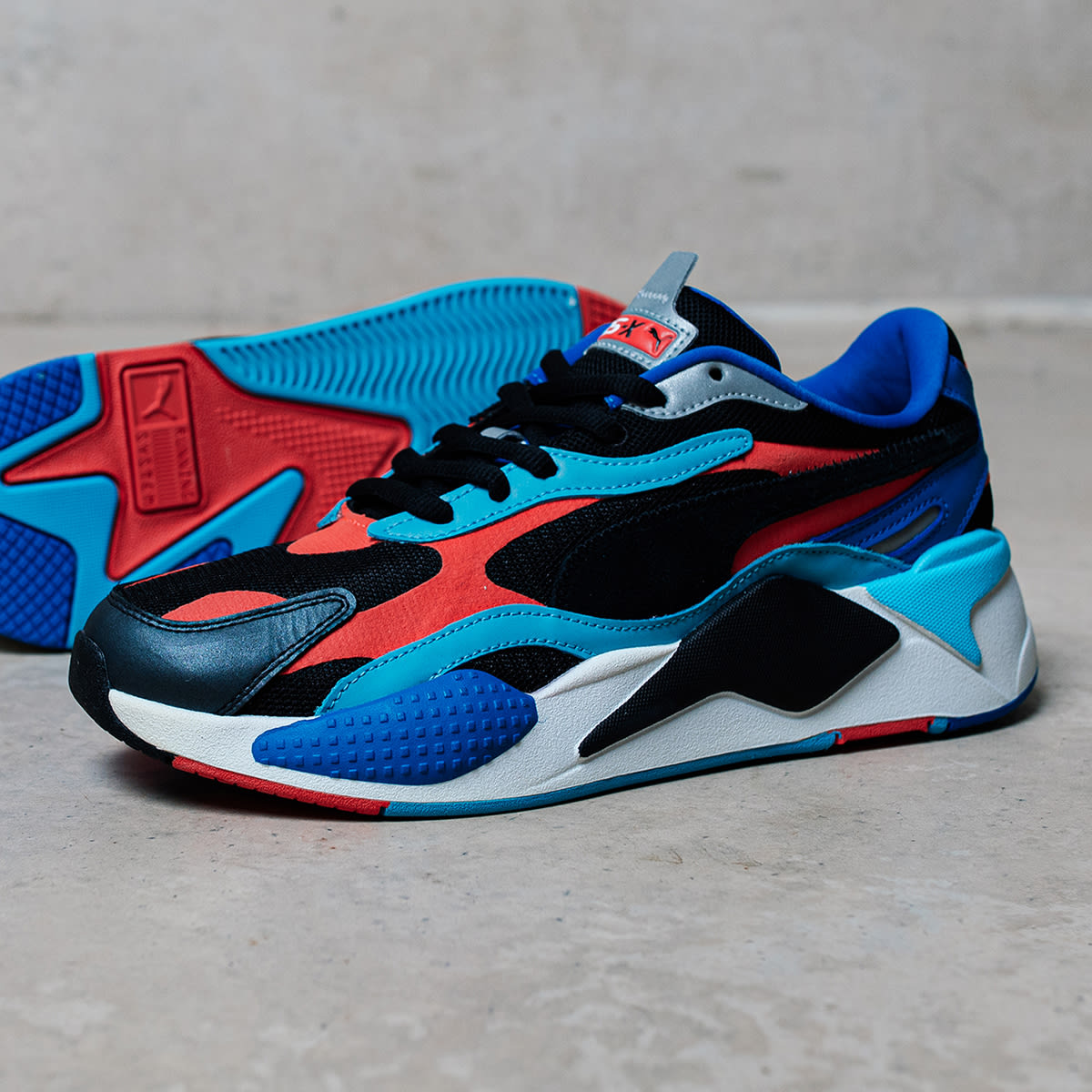 Puma RS-X³ LEVEL UP (Puma Black & Hot Coral) | END. Launches