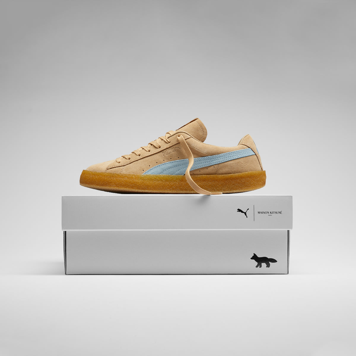 Puma x Maison KITSUNE SUEDE CREPE 24.5cm restaurantecomeketo.com