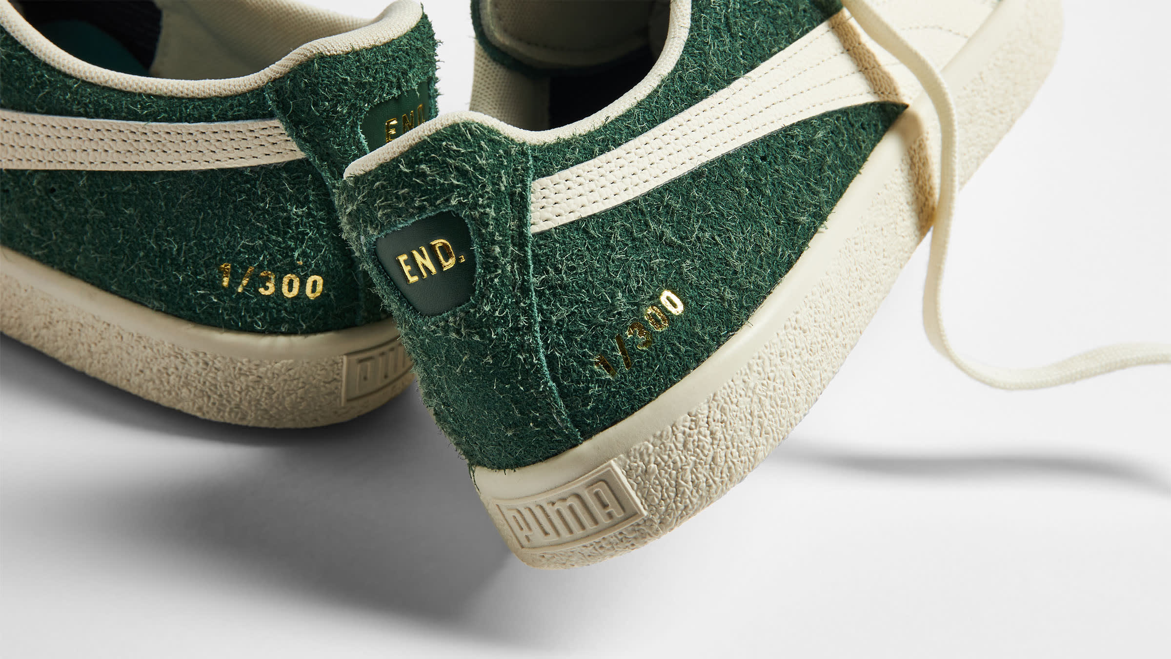 END. x Puma Clyde OG (Pine Needle & Frosted Ivory) | END. Launches