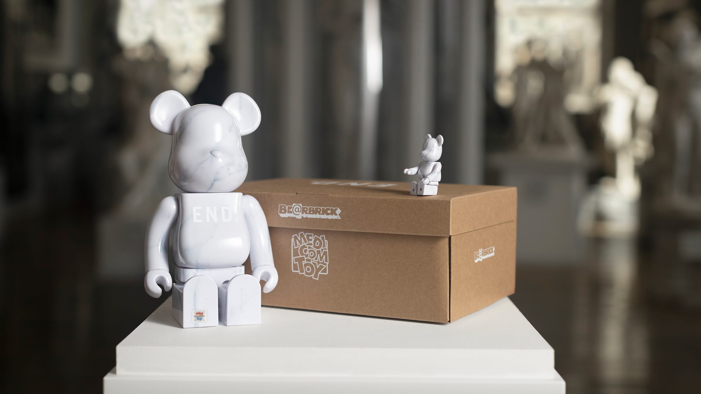 END. x Medicom Be@rbrick (White 100% & 400 %) | END. Launches