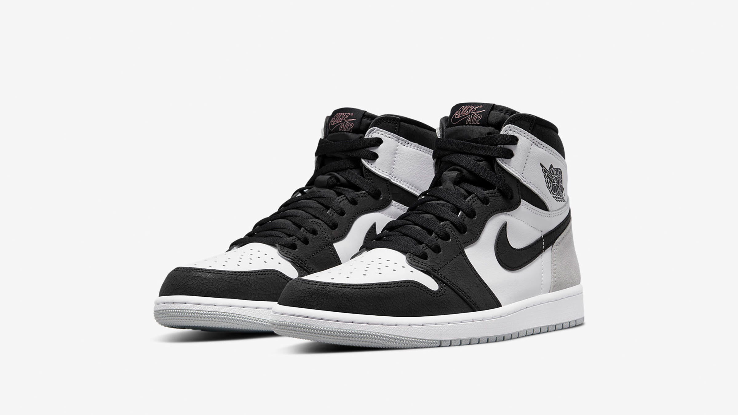 Air Jordan 1 Retro High OG (White, Bleached Coral & Grey) | END