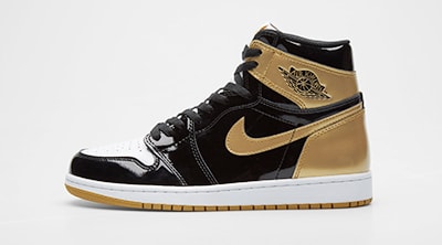 gold nike jordans