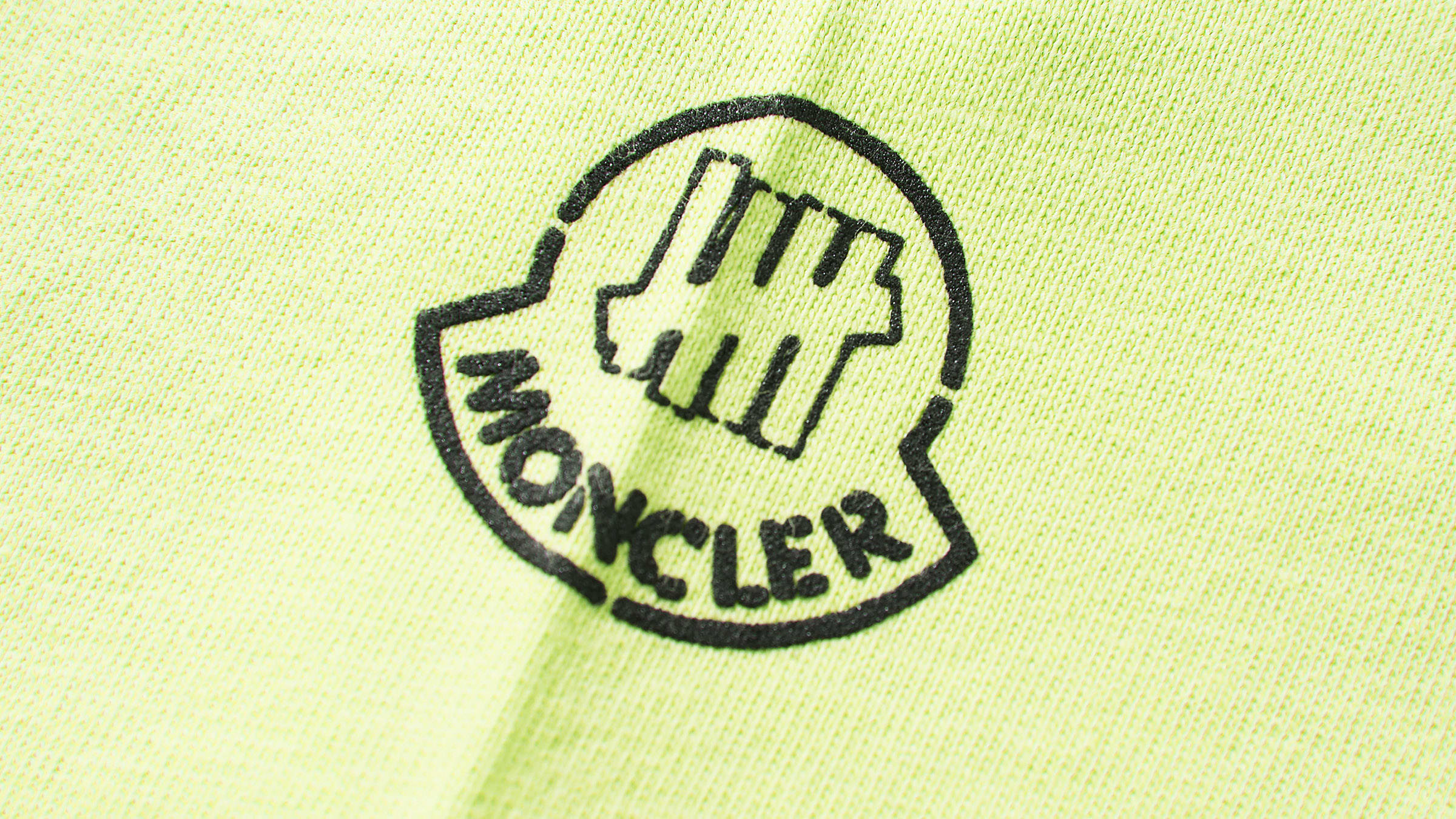 Moncler Genius 2 Moncler 1952 x Undefeated Small Logo Print Tee (Yellow