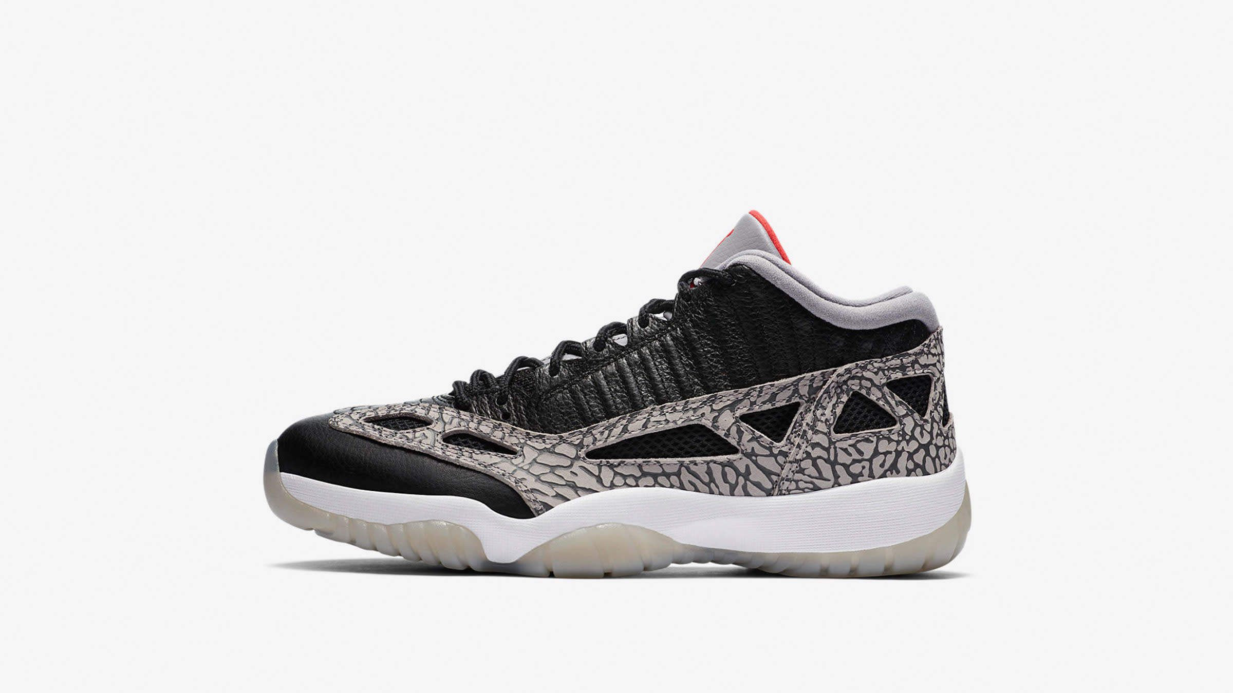 Nike Air Jordan 11 Retro Low IE (Black, Red, Grey & White) | END. Launches