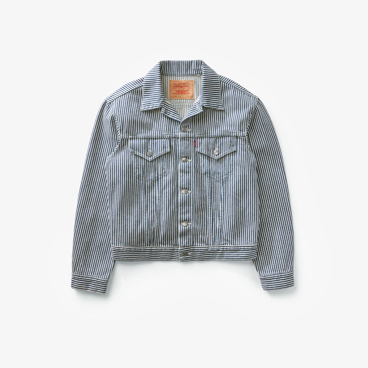 LVC X Nigo 557XX Trucker Jacket (Hickory Stripe) | END. Launches