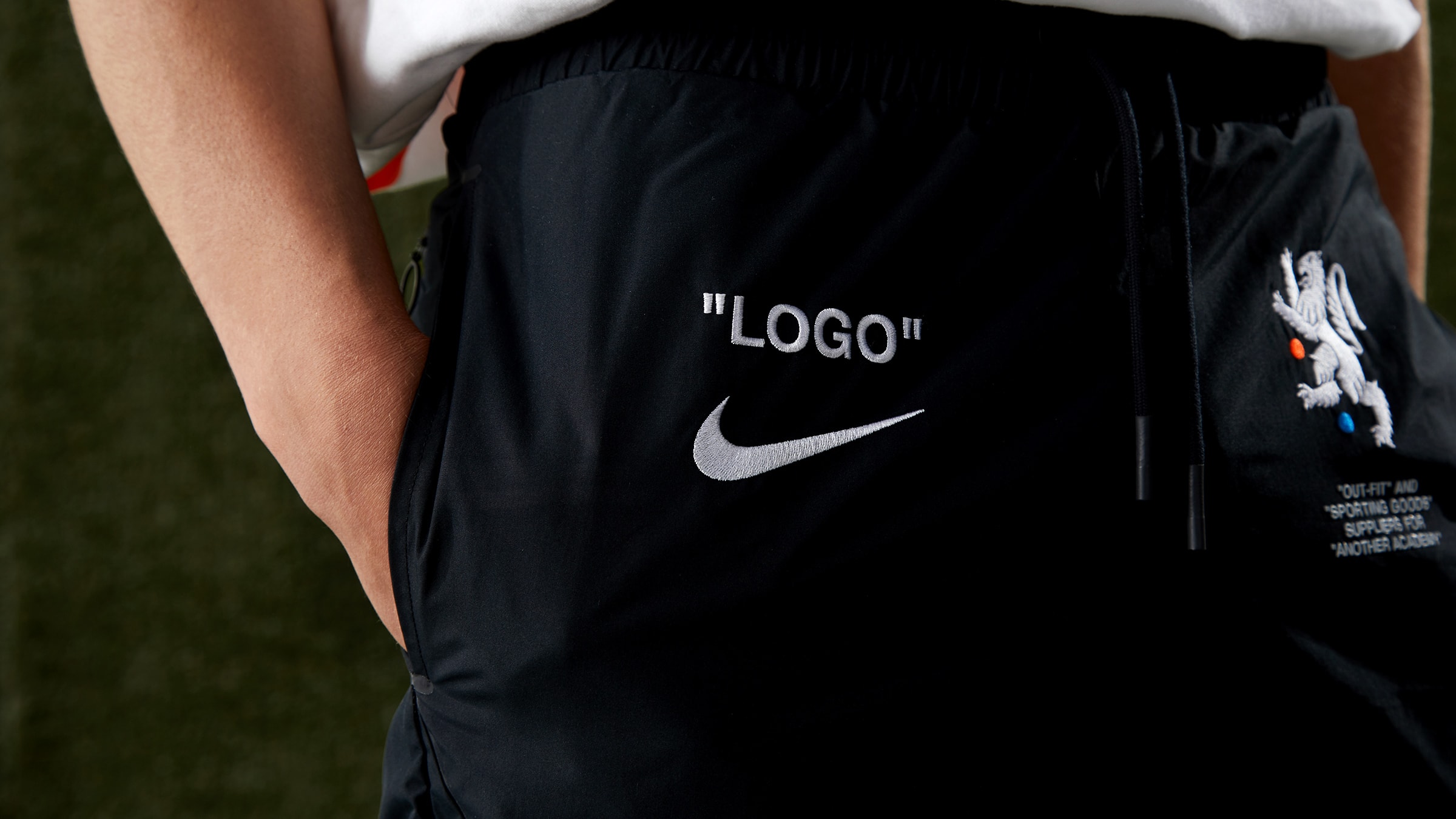 Nike x OffWhite Football Pant (Black) END. Launches