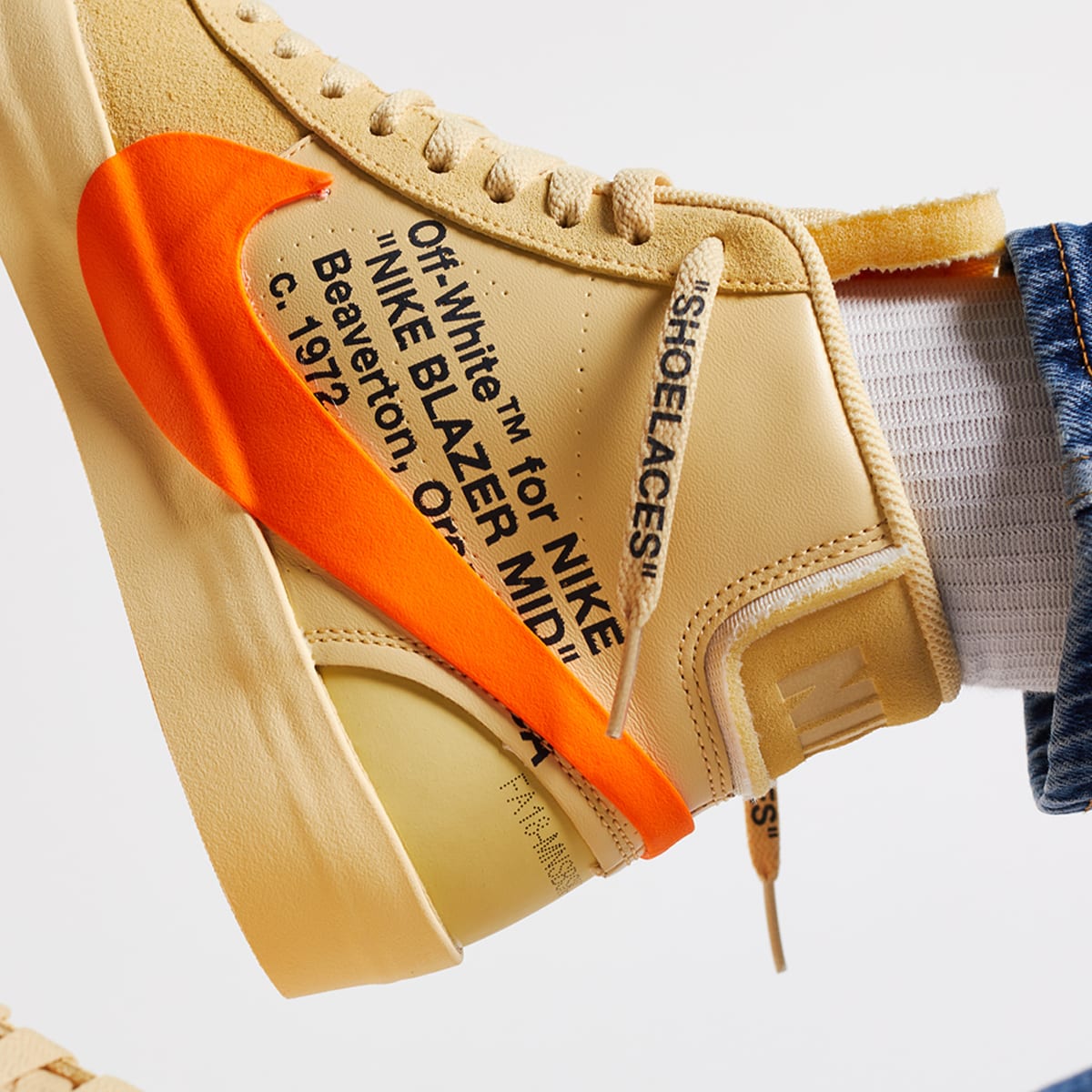 The Ten : Nike Blazer Mid (Canvas, Total Orange & Vanilla) | END. Launches