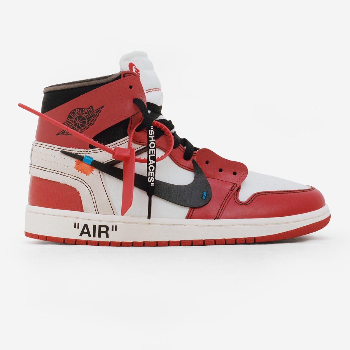 The Ten : Nike Air Jordan 1 x Virgil Abloh (White, Black & Red) | END ...