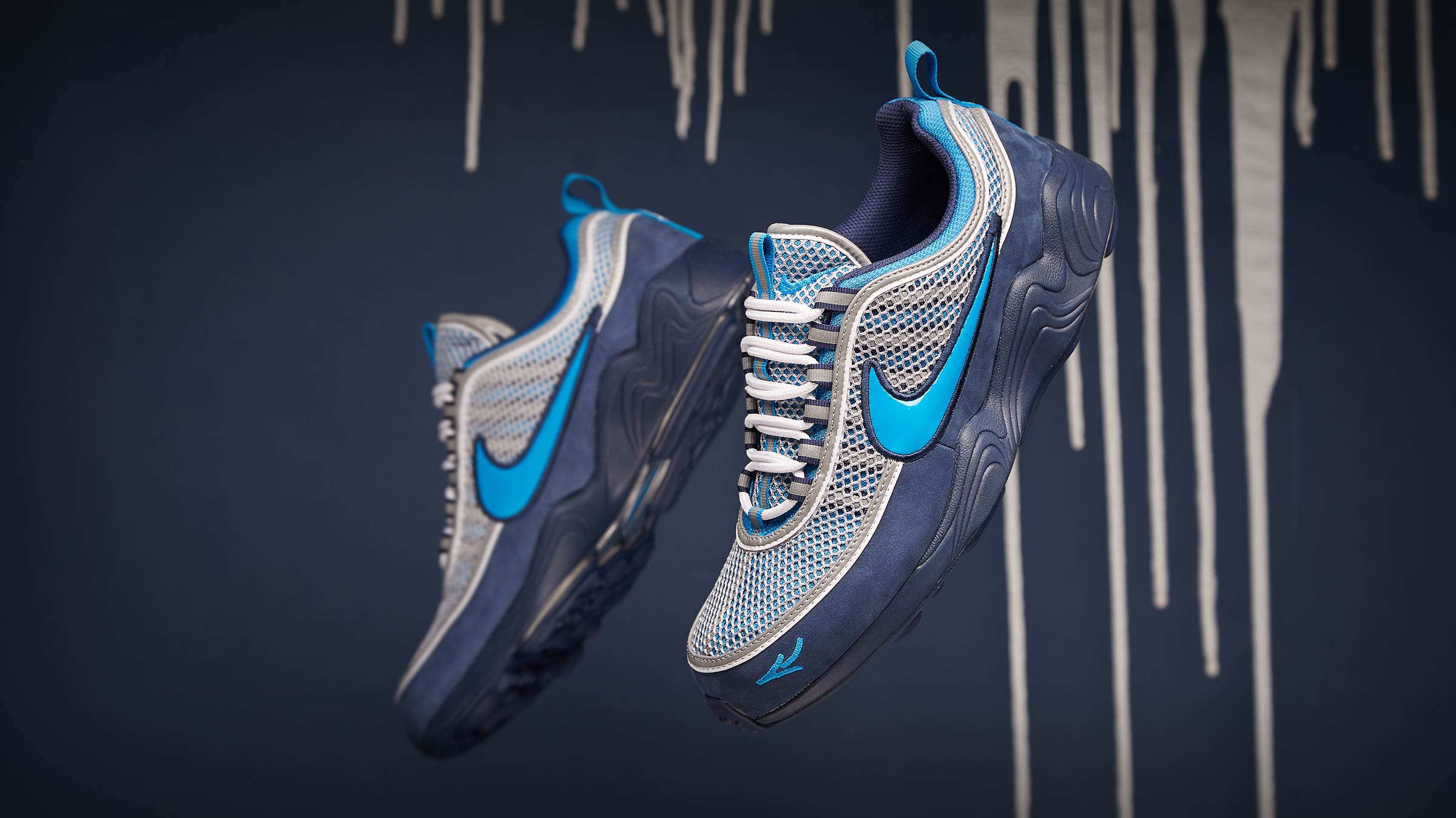 Nike x Stash Air Zoom Spiridon '16 (Harbor Blue & Heritage Cyan) | END ...