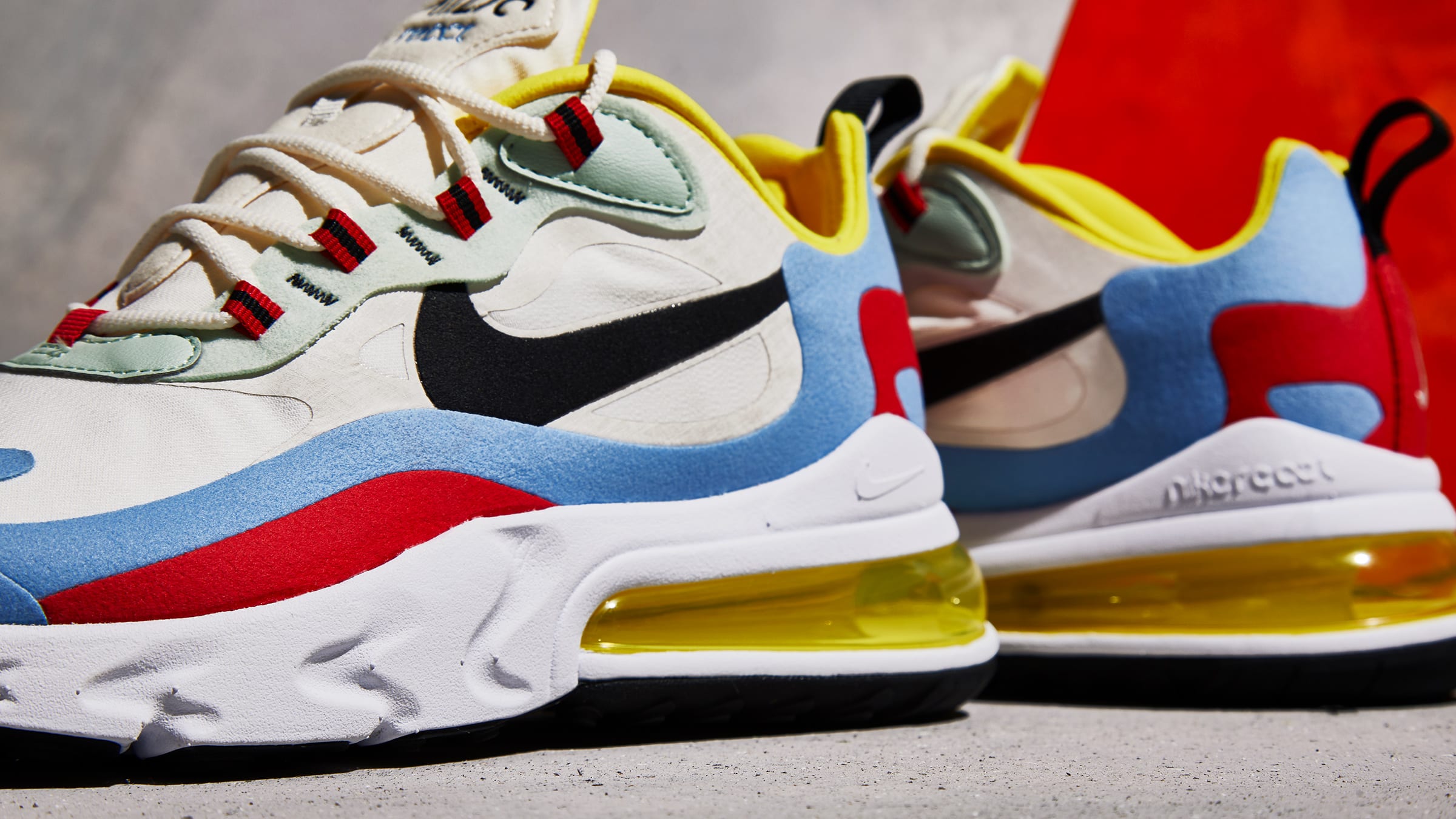air max 270 react red and blue