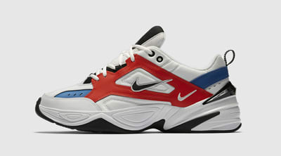 nike m2k tekno orange and blue