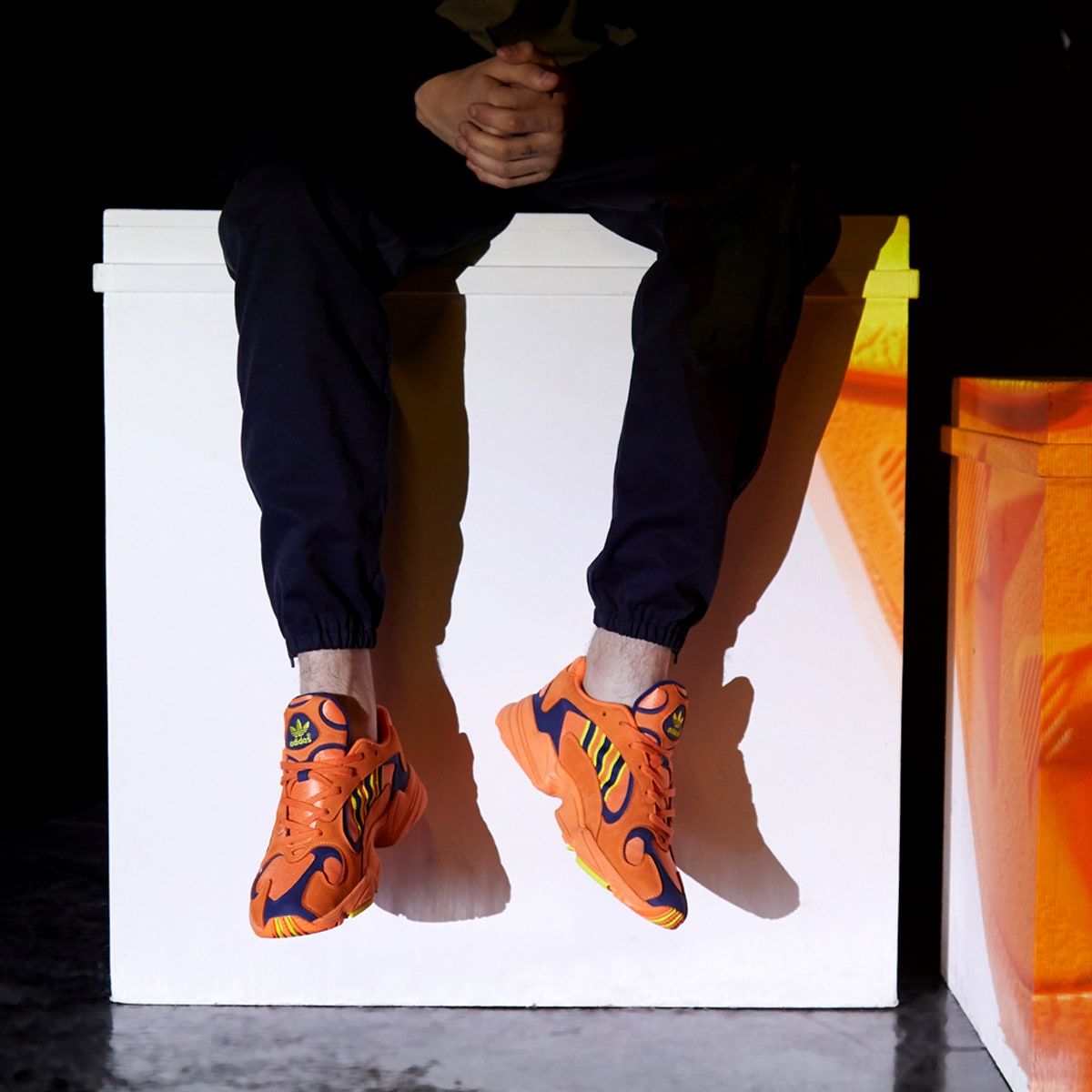 Adidas Yung 1 (Hi-Res Orange & Shock Yellow) | END. Launches