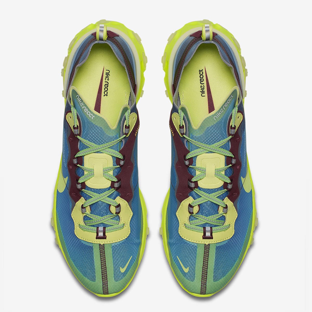 Nike x Undercover React Element 87 (Lakeside & Electric Yellow) | END ...