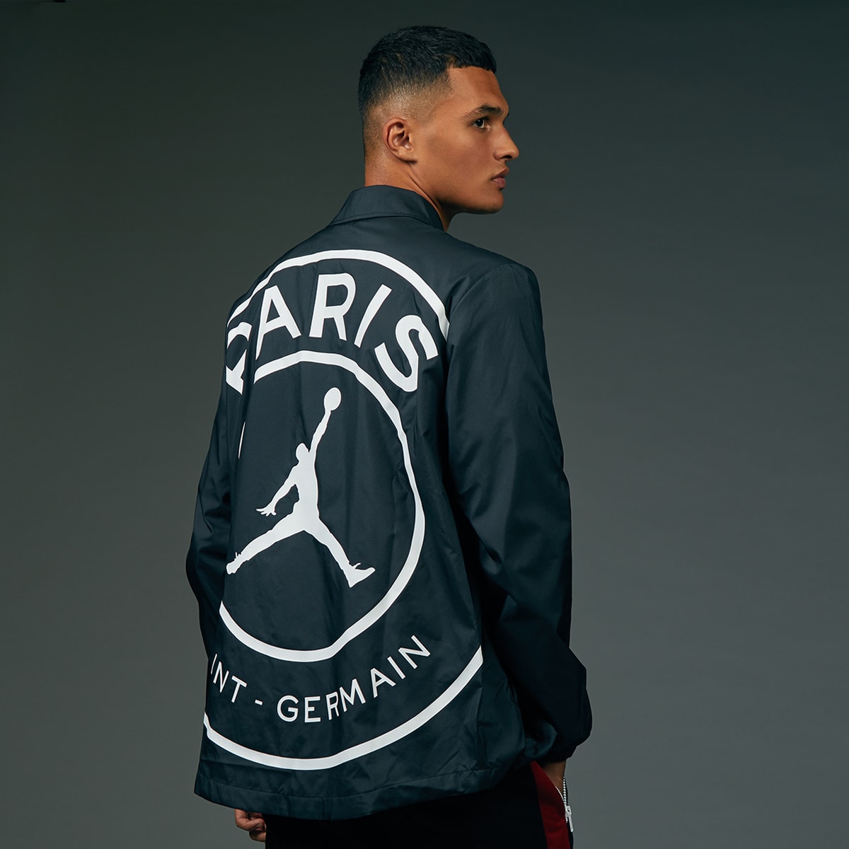 Jordan x Paris Saint-Germain Coach Jacket (Black & White) | END. Launches