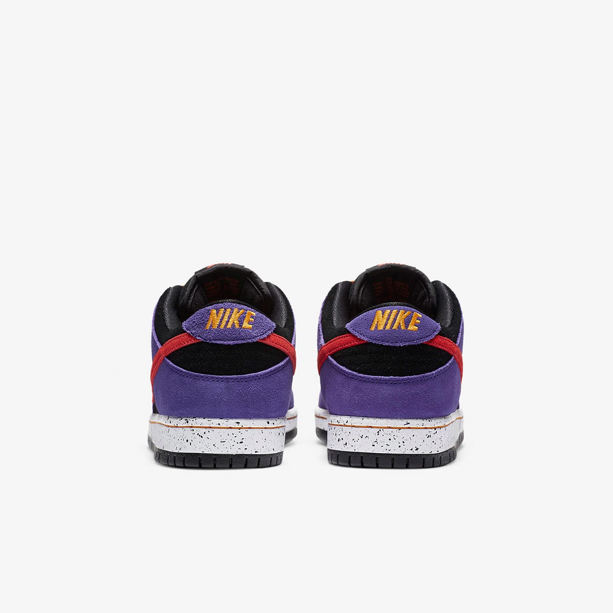 Nike SB Dunk Low Pro (Black, Sunburst & Purple) | END. Launches