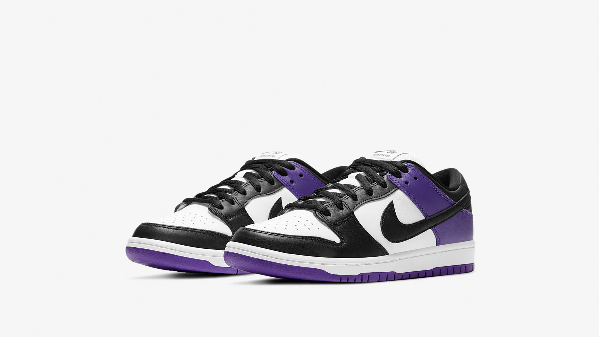 Nike SB Dunk Low Pro (Purple, Black & White) | END. Launches