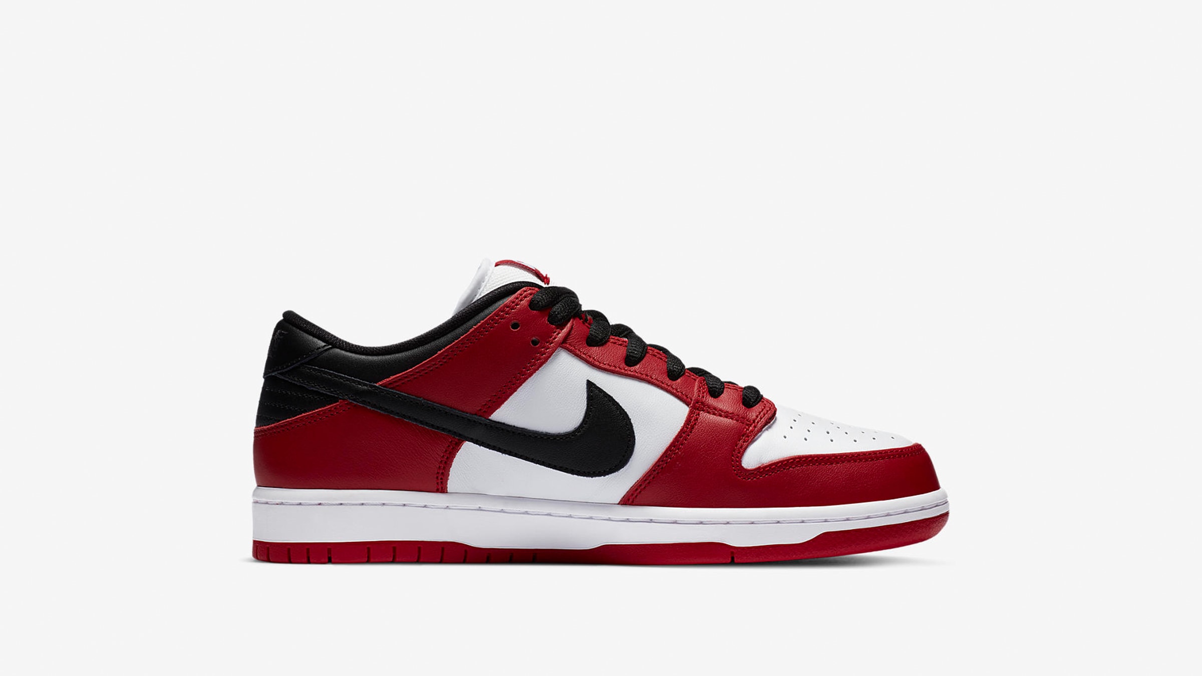 Nike SB Dunk Low Pro Chicago (Red, Black & White) | END. Launches