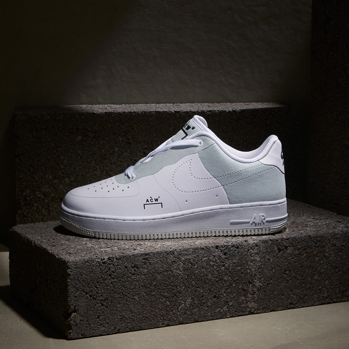 Nike x ACW Air Force 1 (White, Black & Light Grey) | END. Launches