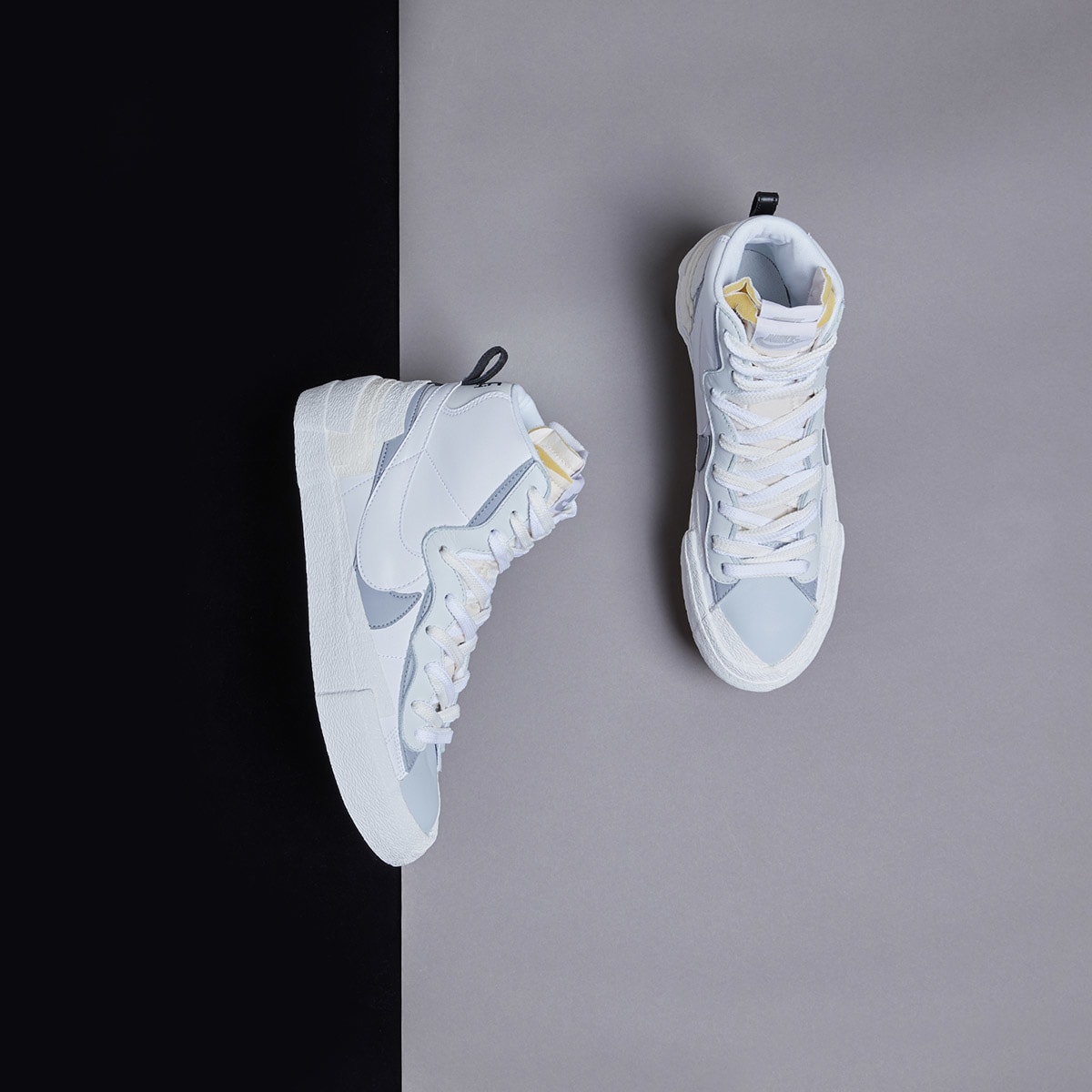 Coming soon: sacai x Nike Blazer Mid White/Wolf Grey