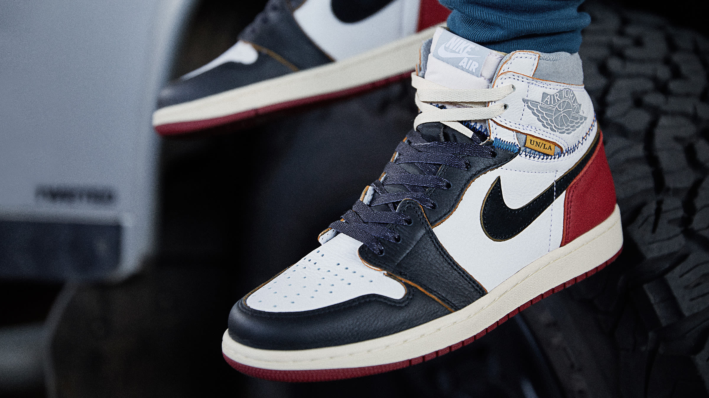 Union X Air Jordan 1 Retro High White Black Red And Grey End Launches