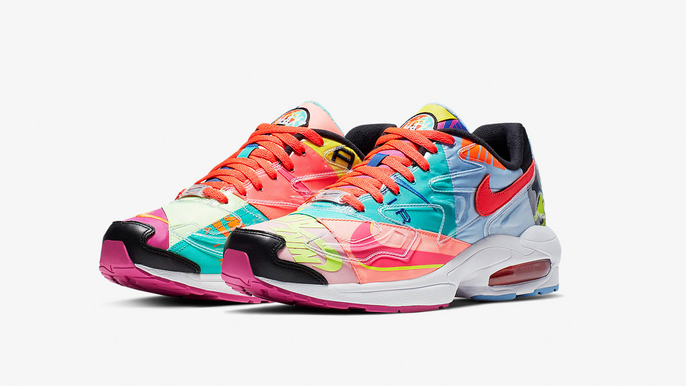 Nike x Atmos Air Max 2 Light (Black & Bright Crimson) | END. Launches