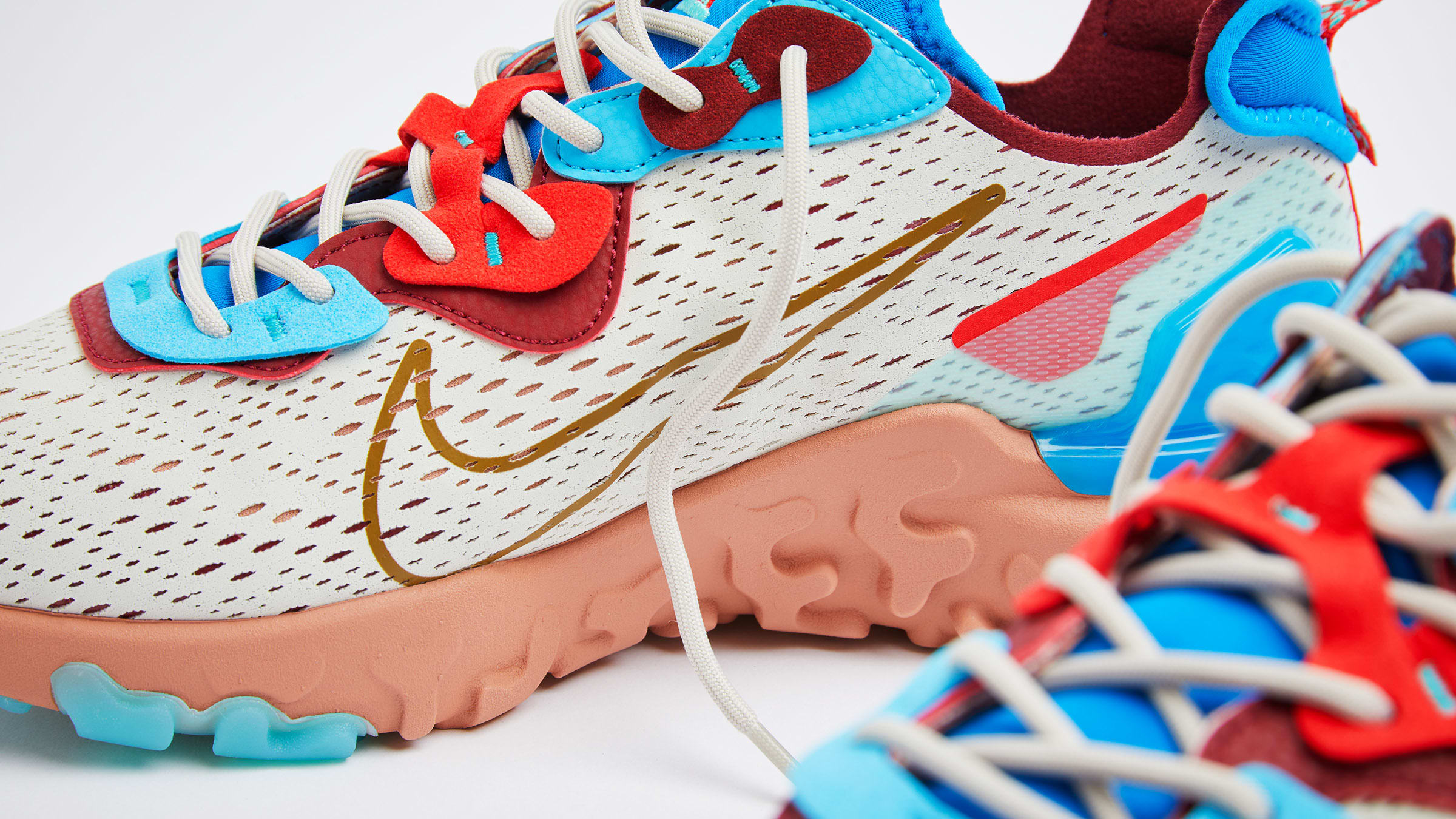 nike react vision red white blue