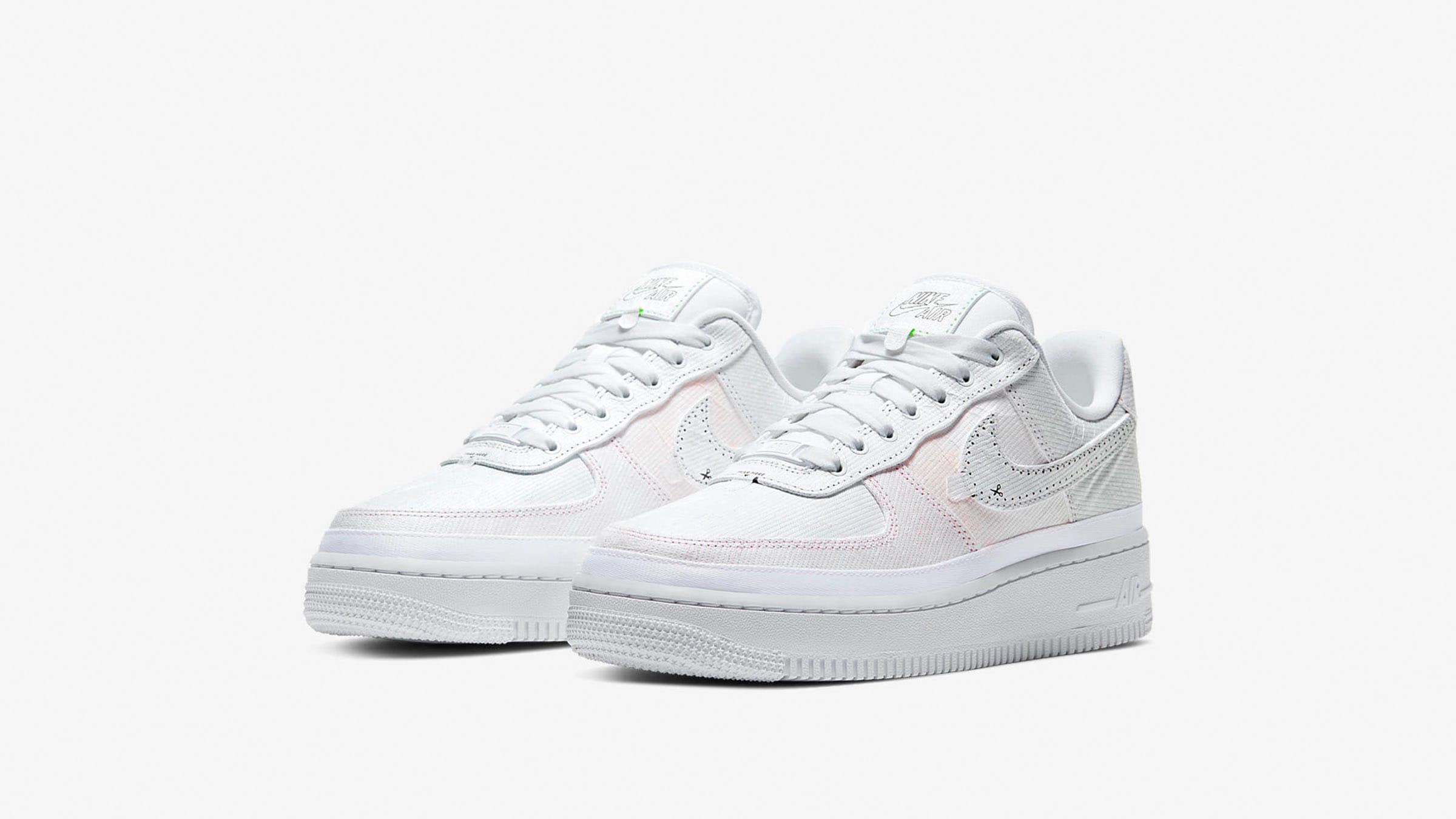Nike Wmns Air Force 1 07 LX, White / White-Multi-Color 