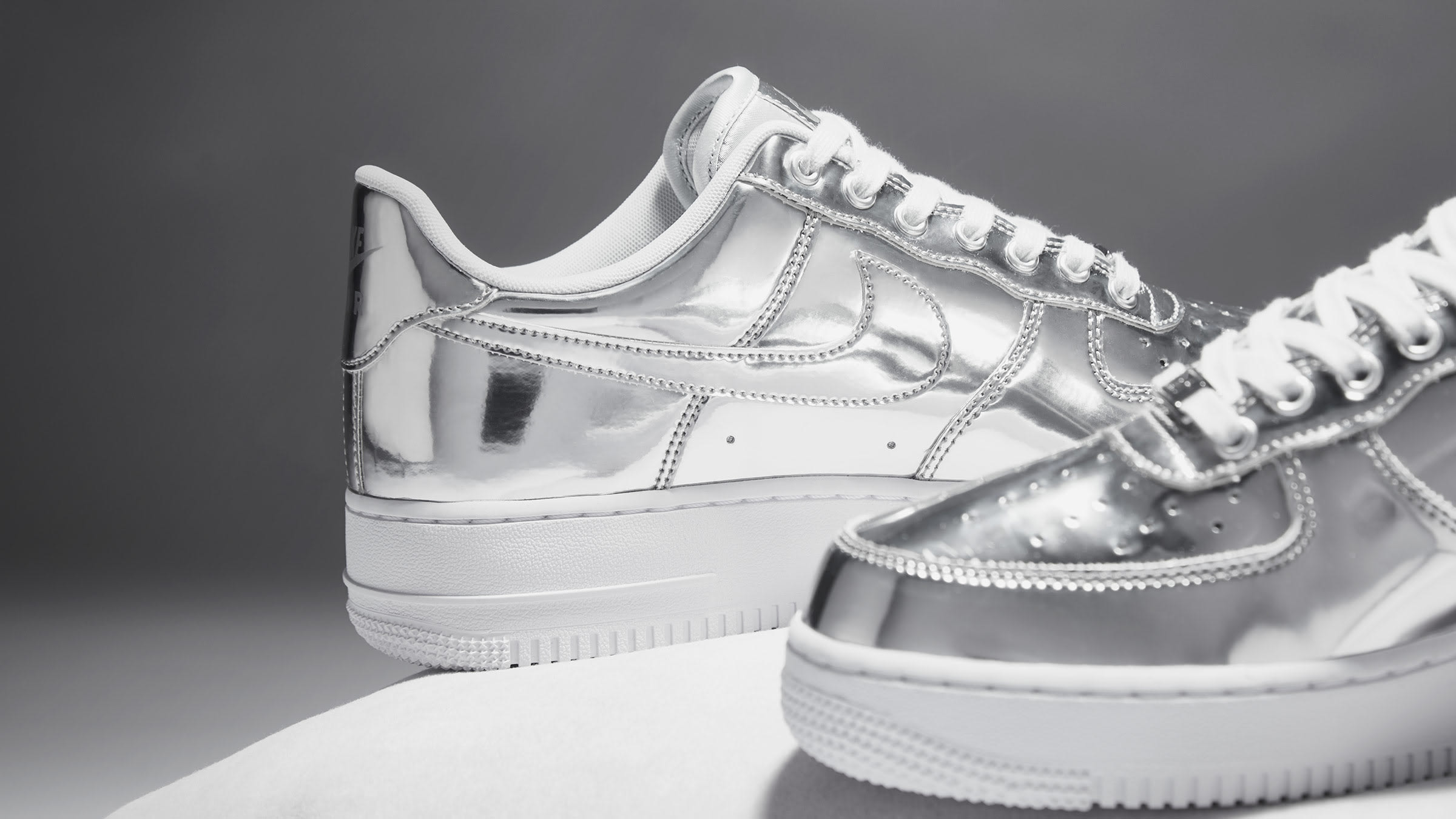 Nike Air Force 1 SP W (Chrome, Silver & White) | END. Launches