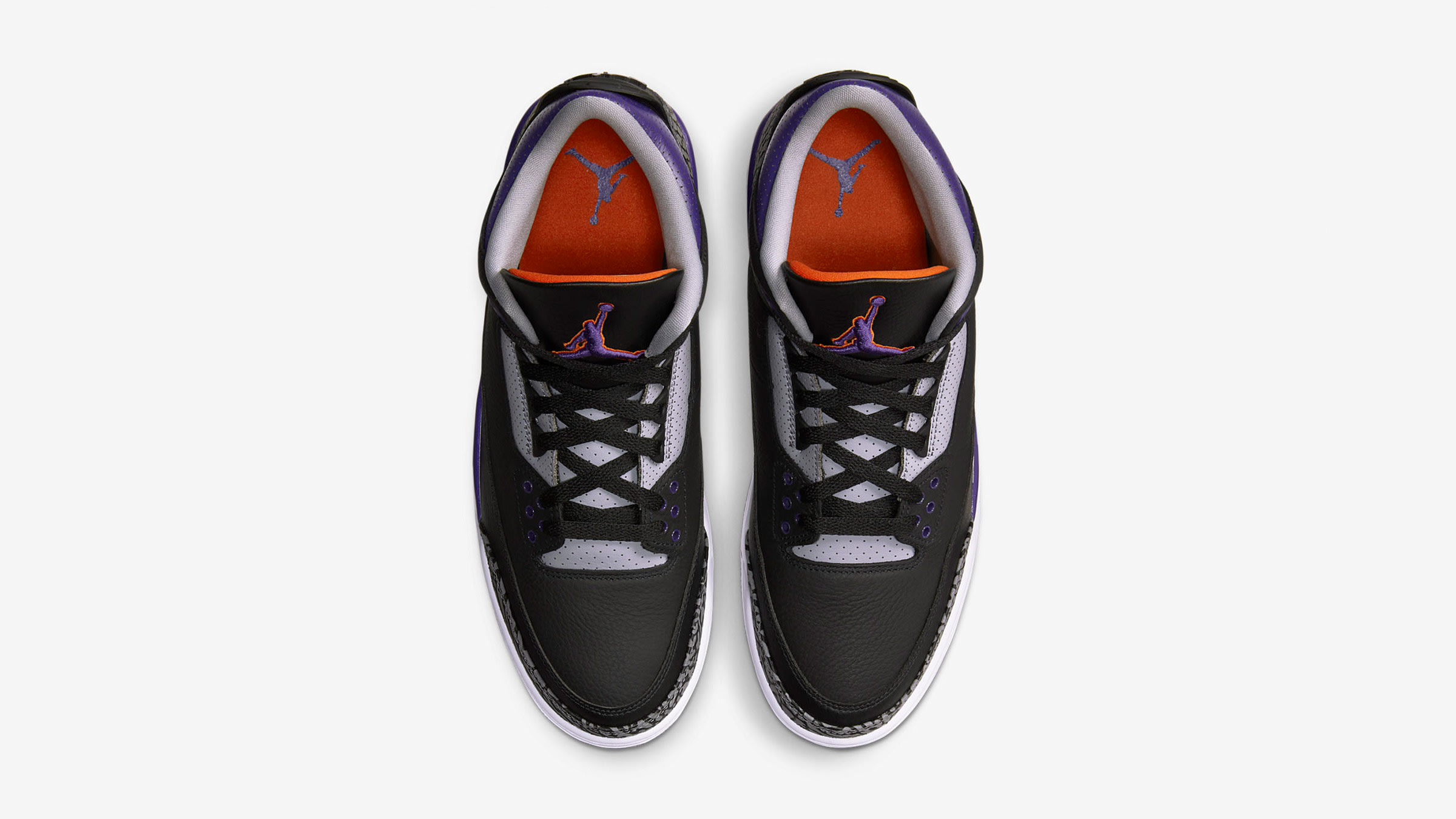 purple gray and black jordans