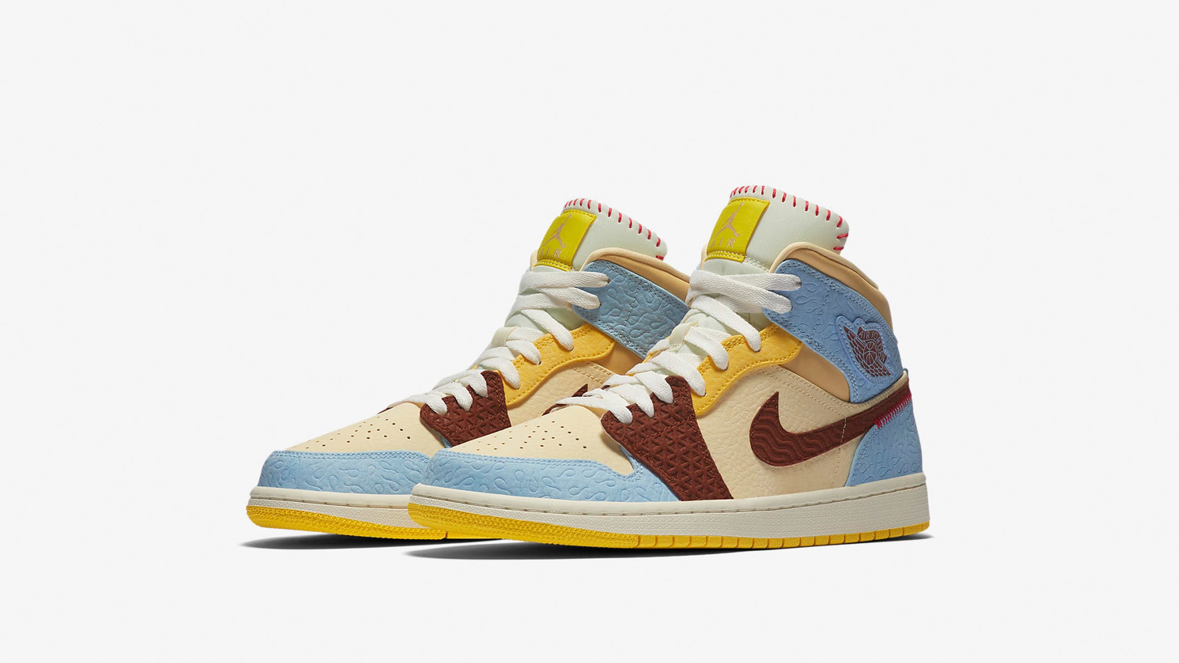 Air Jordan 1 Mid (pale Vanilla & Cinnamimon) 