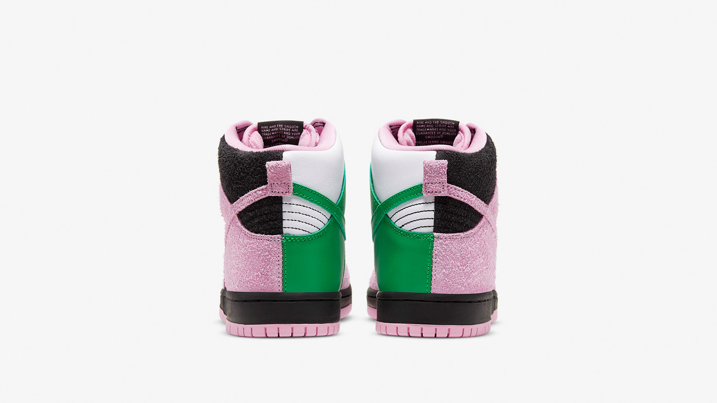 Nike SB Dunk High Pro PRM Invert (Black, Pink, Green & White) | END. Launches
