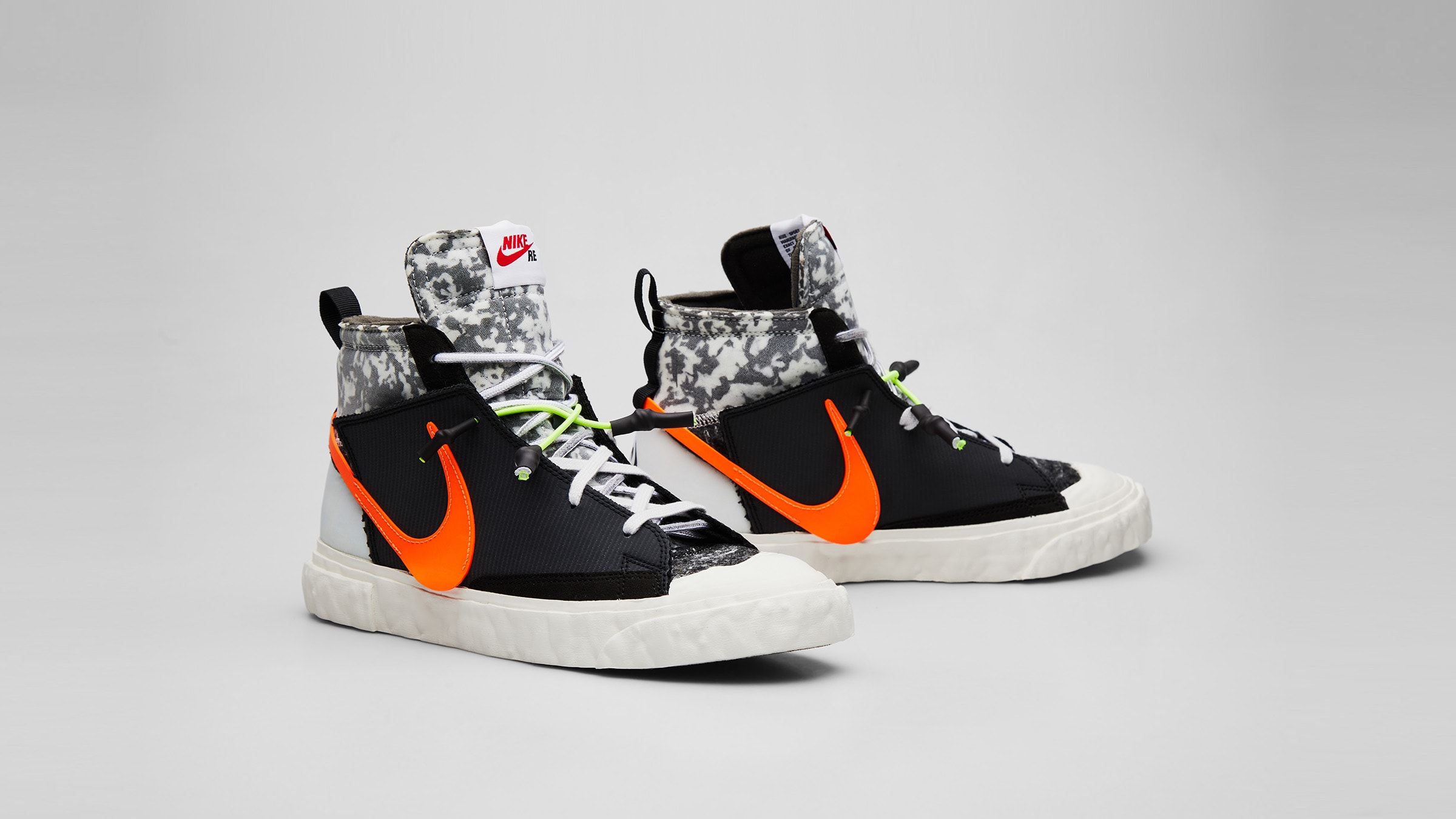 Nike x Readymade Blazer Mid (Black, Total Orange & Volt) | END