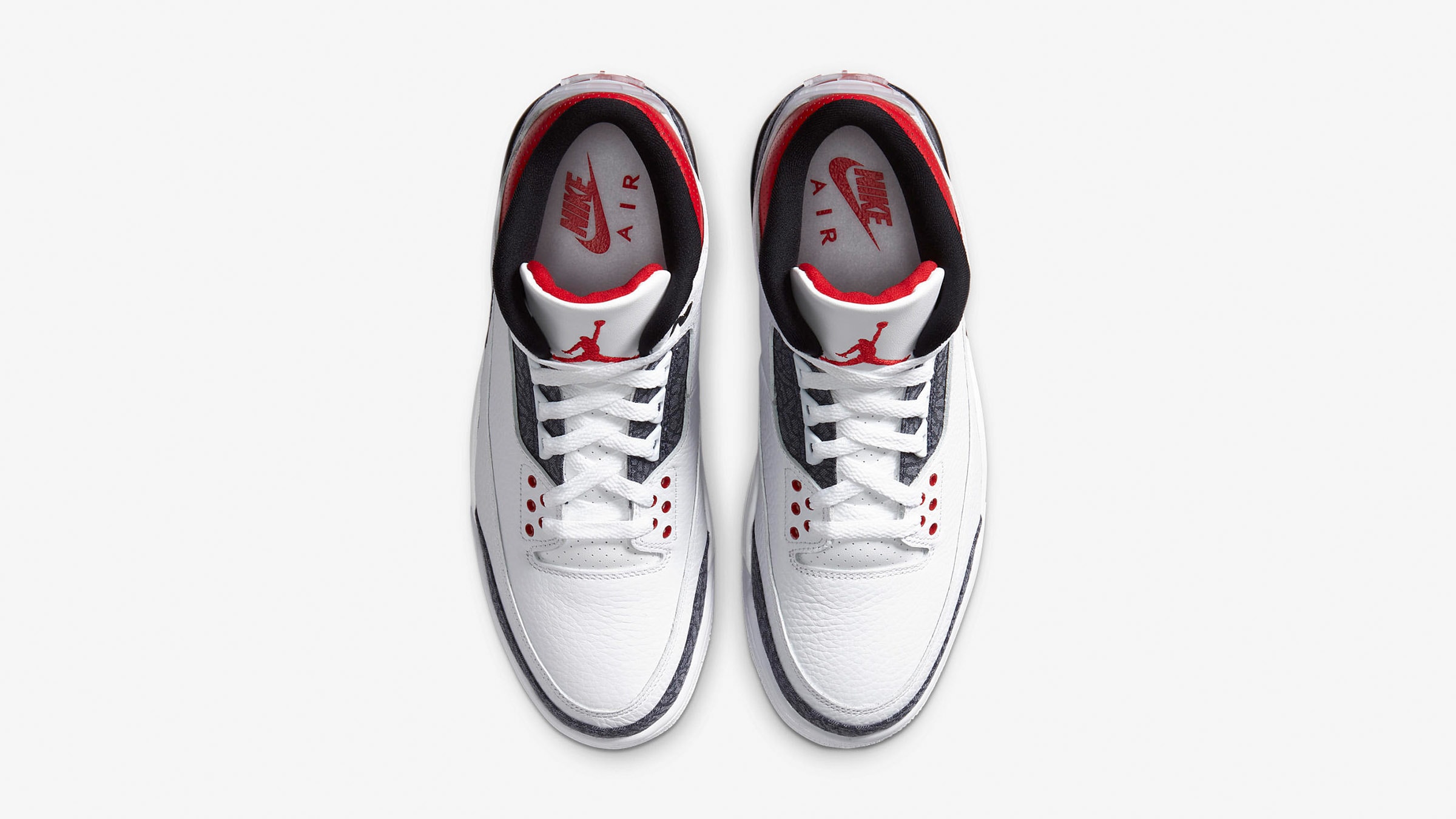 air jordan 3 white black red