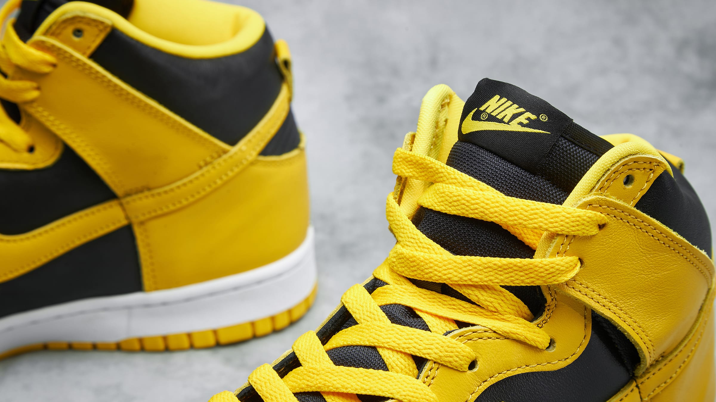 Nike Dunk Hi SP (Black & Varsity Maize) | END. Launches