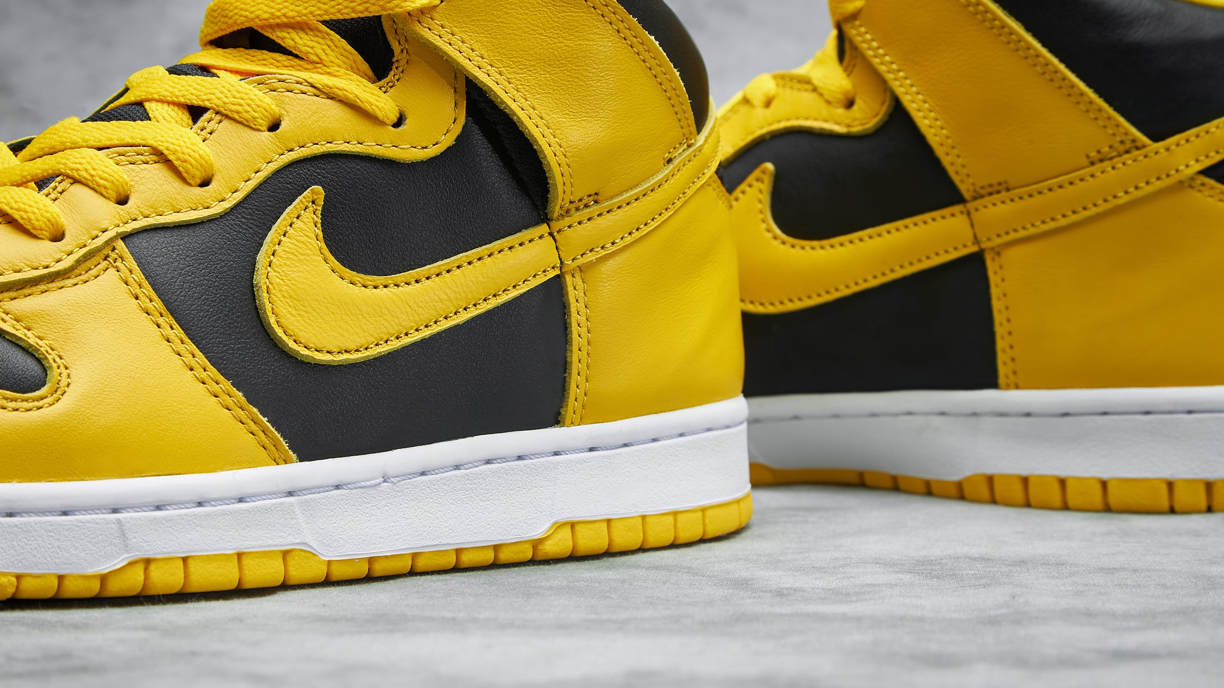 Nike Dunk Hi SP (Black & Varsity Maize) | END. Launches