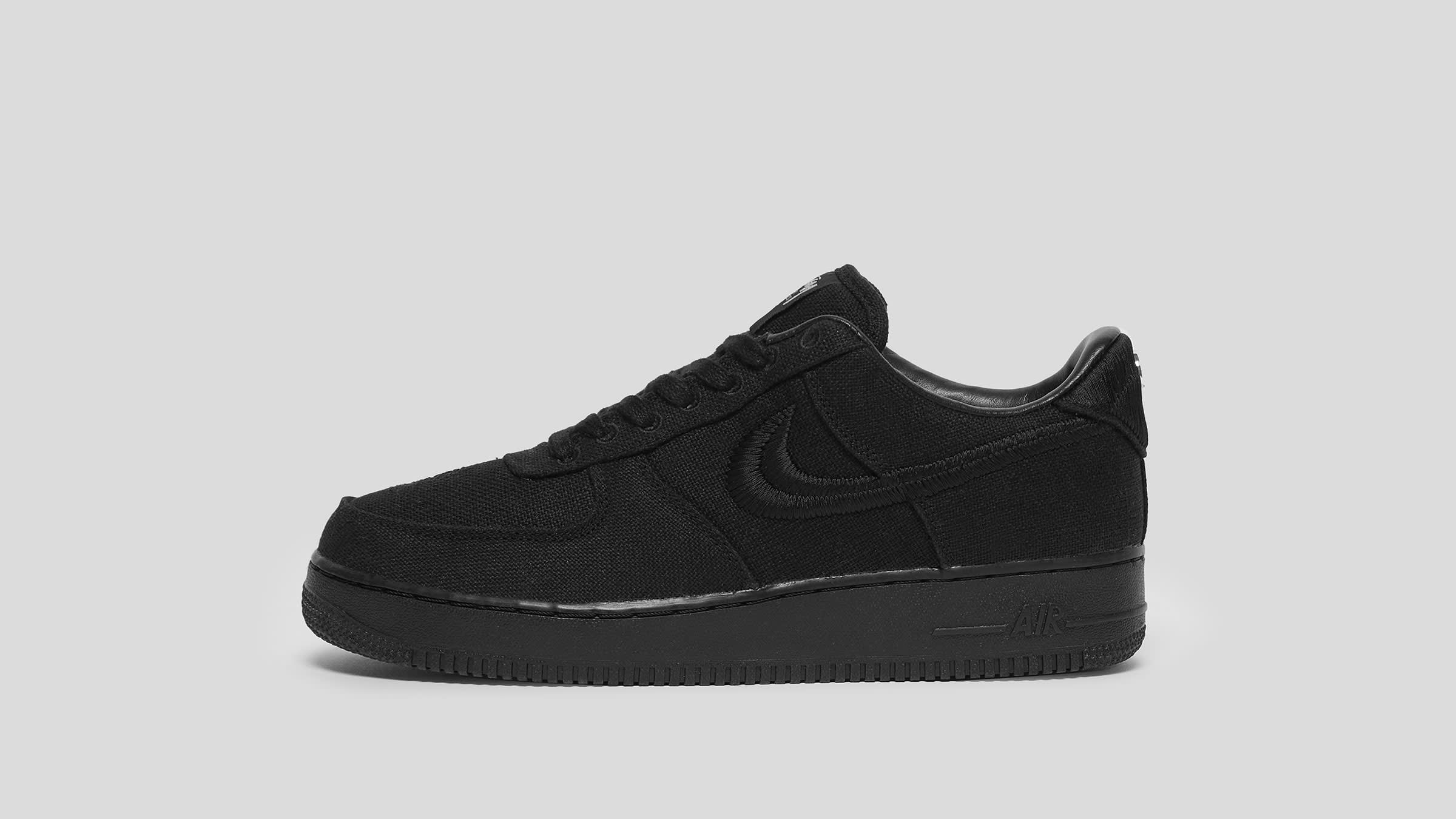 Stussy x Nike Air Force 1 Black | Release | Dead Stock Sneakerblog