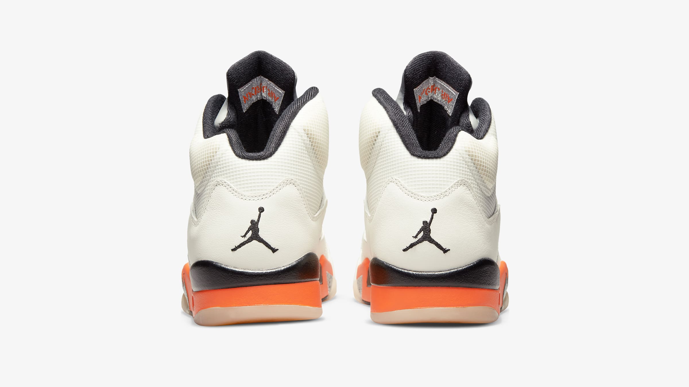 jordan 5 white and orange