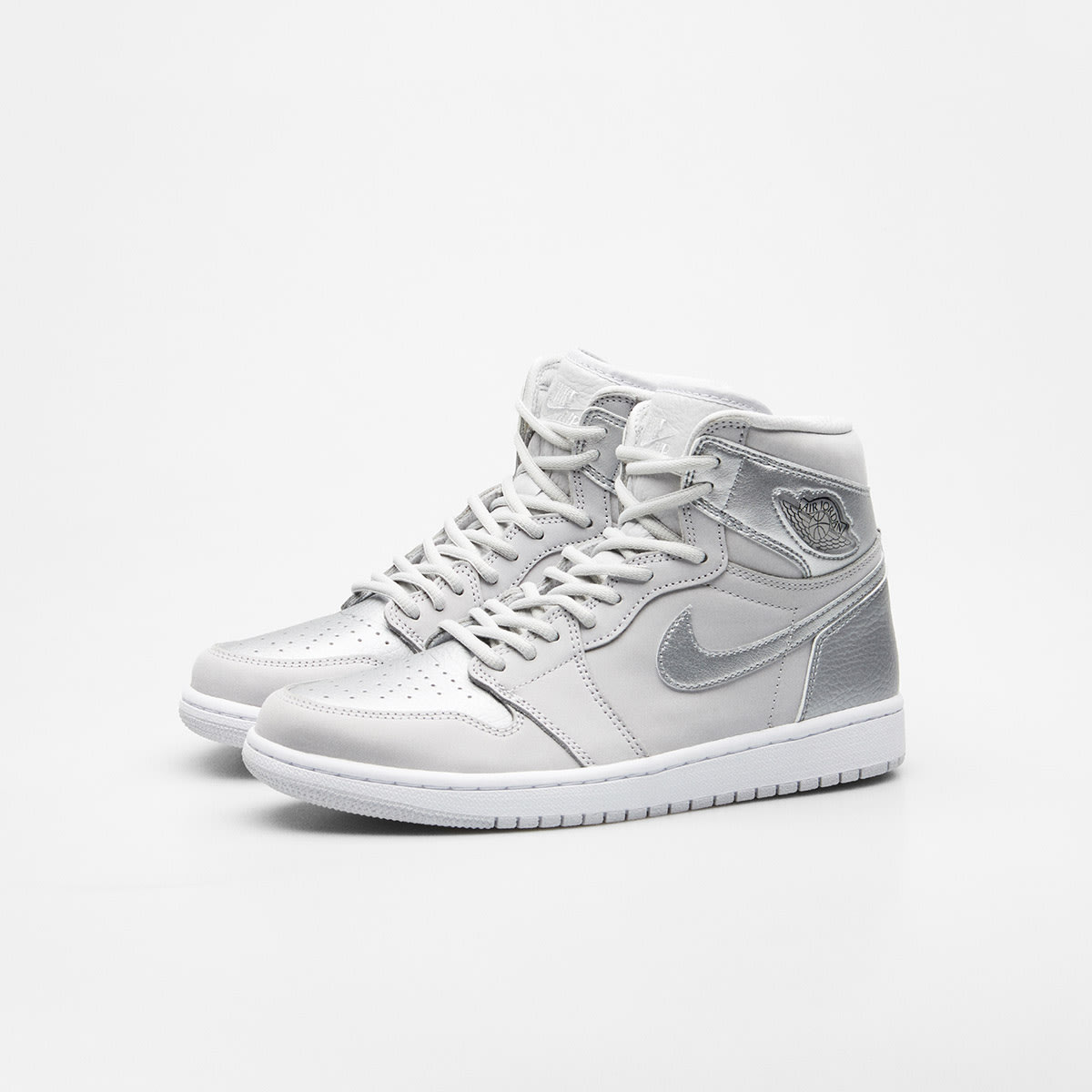 Nike Air Jordan 1 High OG Co JP (Grey, Silver & White) | END 