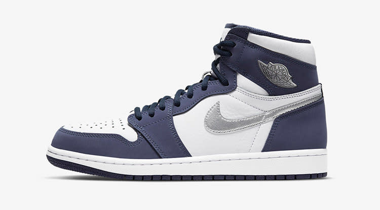 blue and silver jordan 1